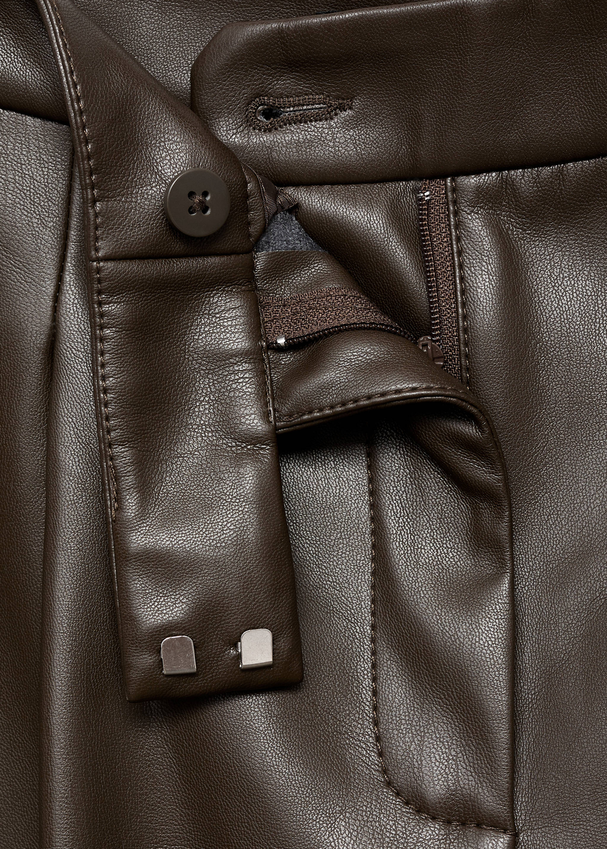 Pantalón wide leg efecto piel - Detalle del artículo 8