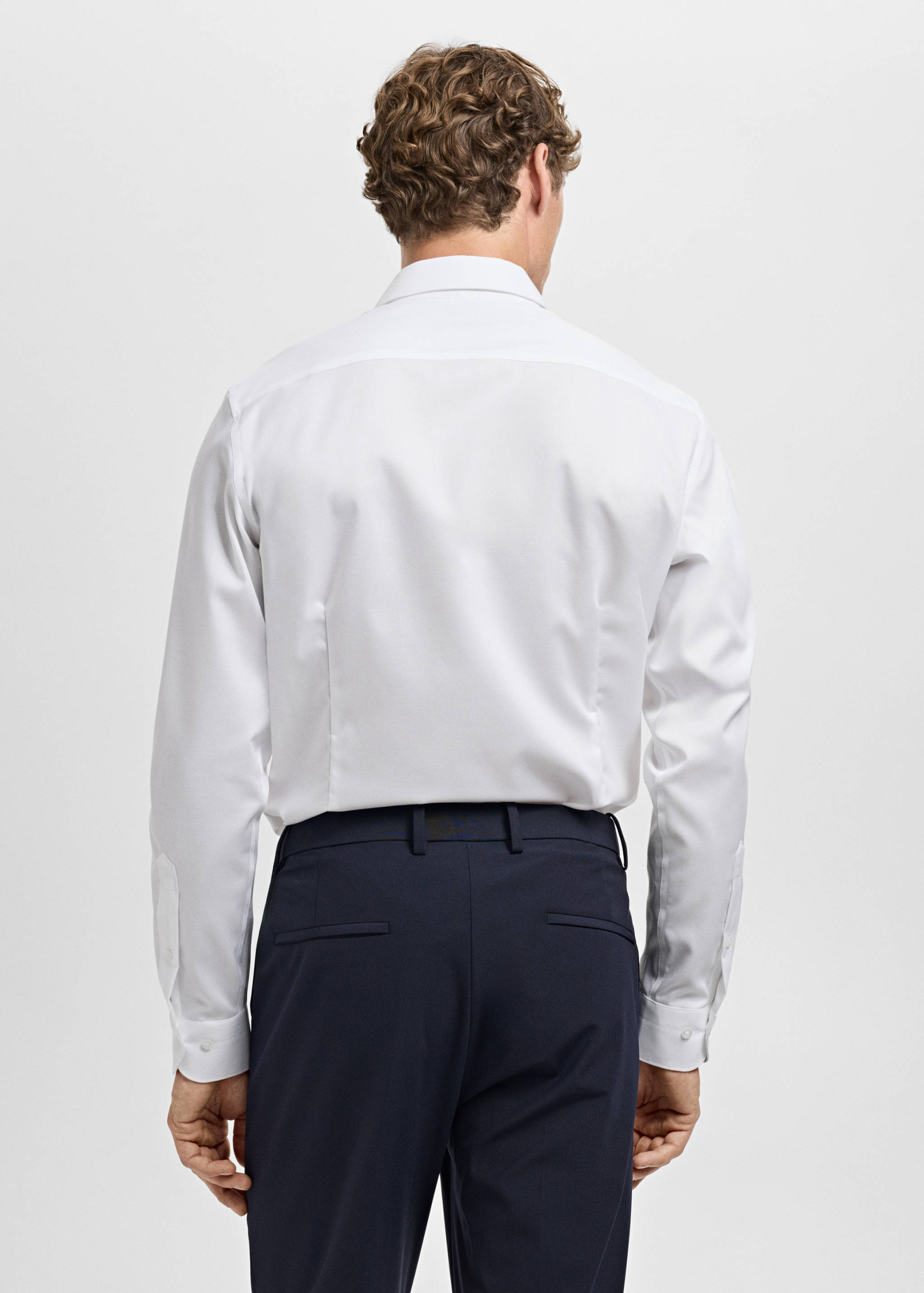 Camisa vestir 100% cotó slim fit - Revers de l'article