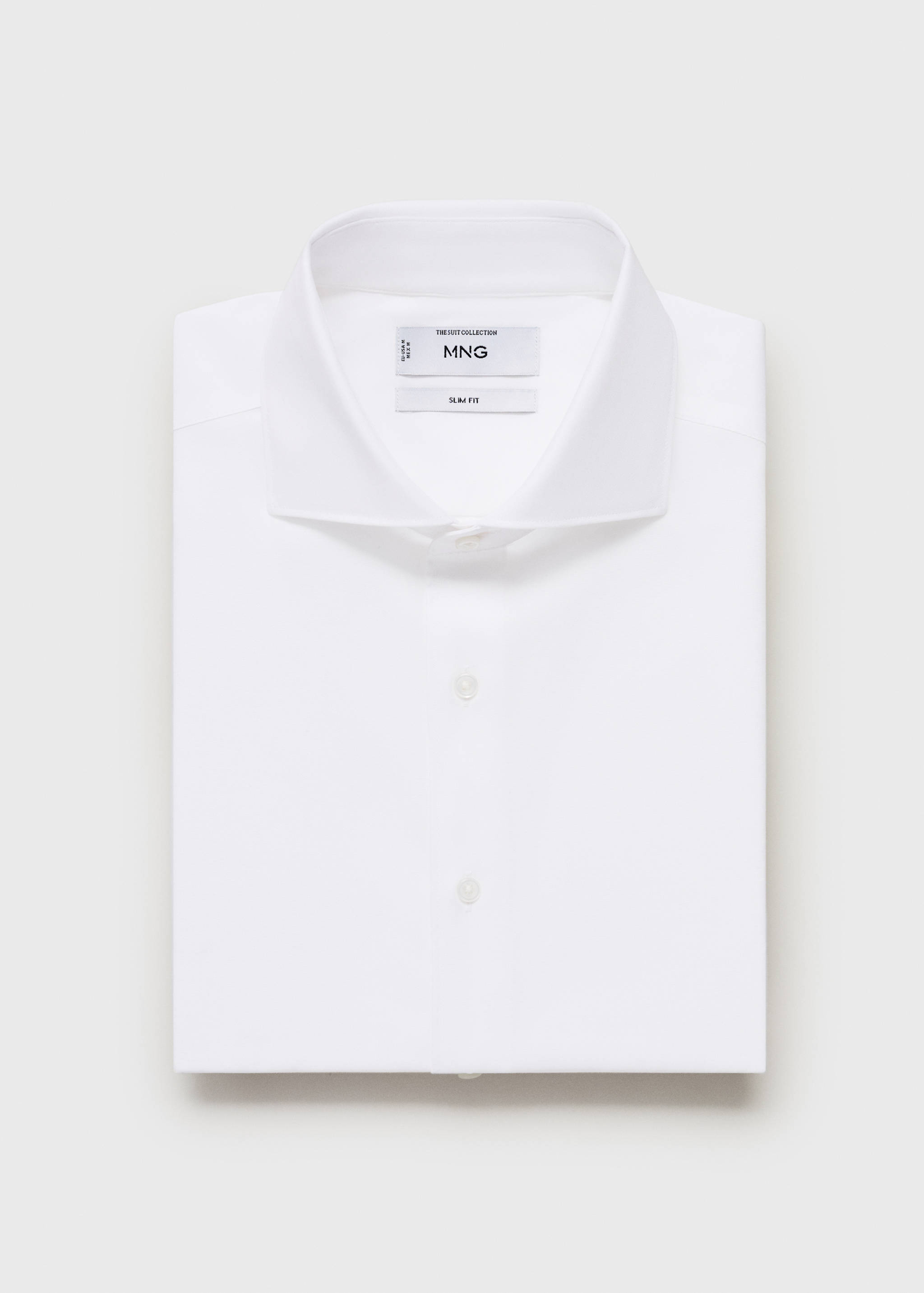 Slim-Fit Hemd aus 100% Baumwolle - Rückseite des Artikels