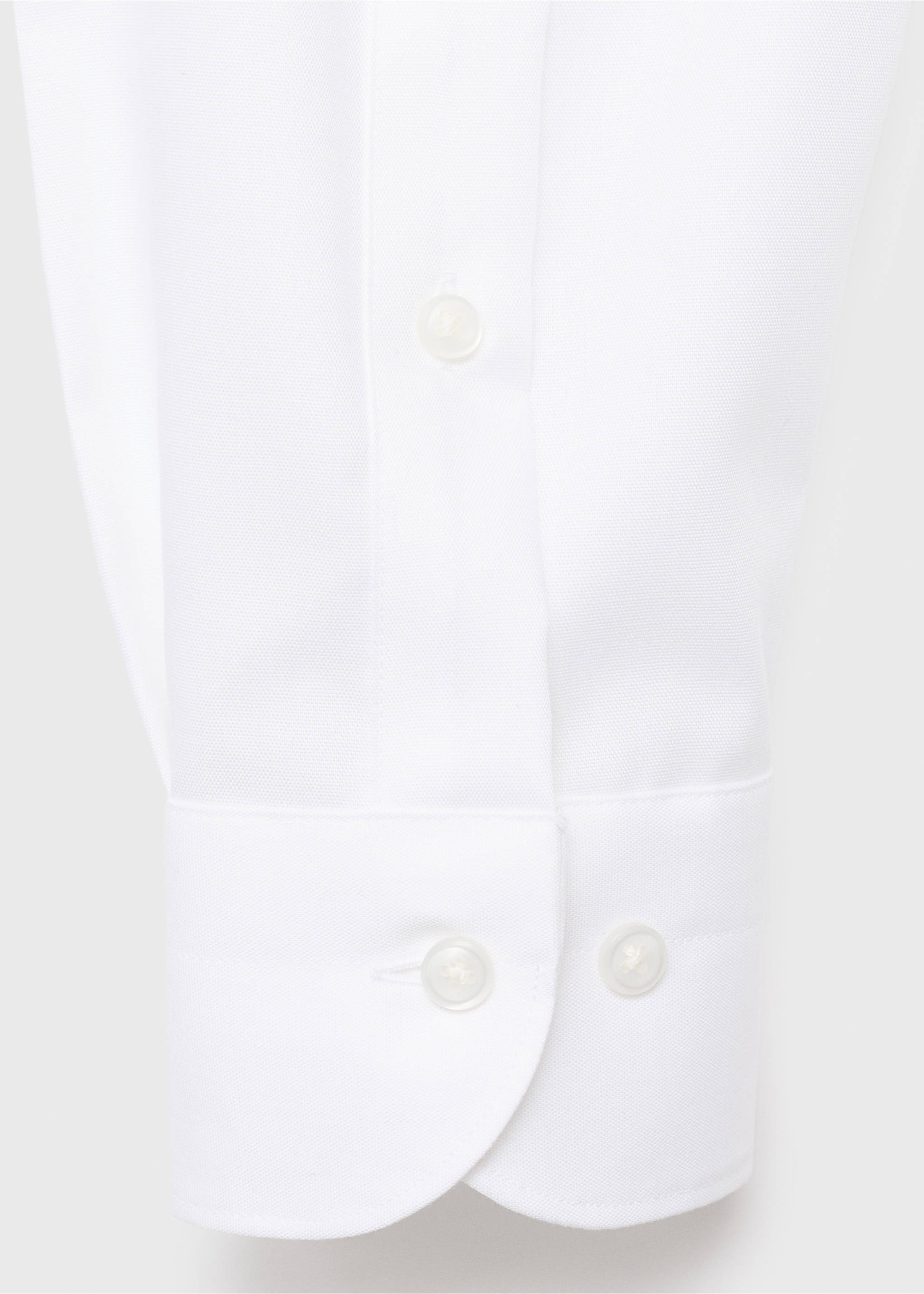 Camisa vestir 100% cotó slim fit - Detall de l'article 0, Blanc. Ref: 17085978-00.