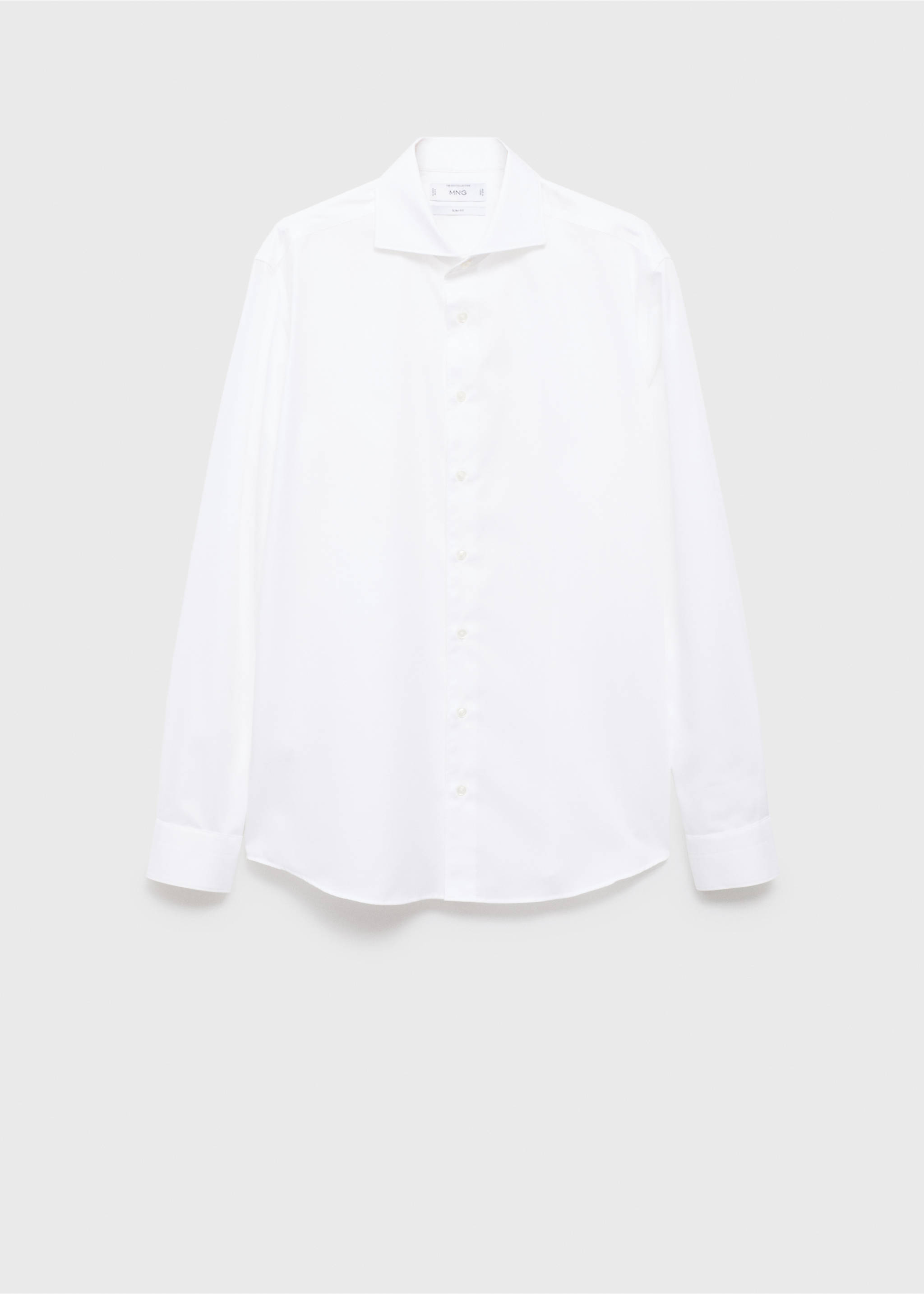 Camisa vestir 100% cotó slim fit - Article sense model, Blanc. Ref: 17085978-00.