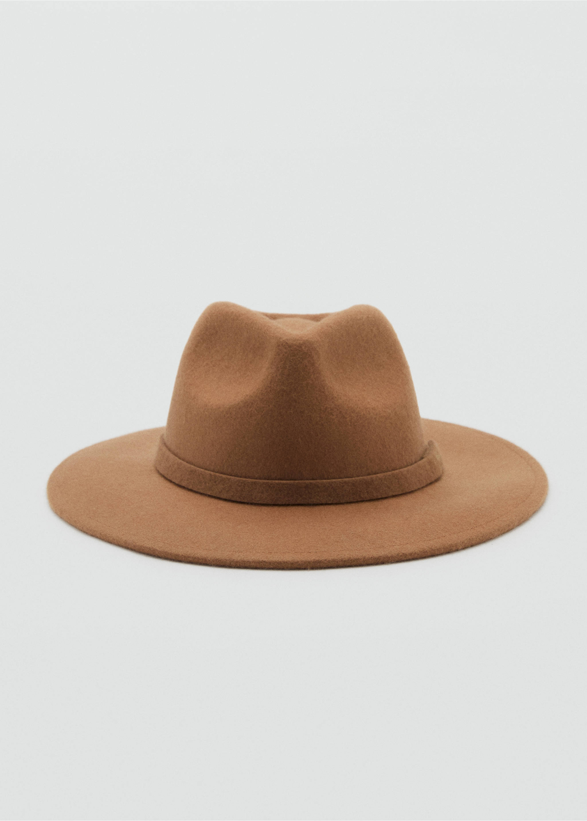 100% wool hat - Medium plane, Medium Brown. Ref: 17085987-00.