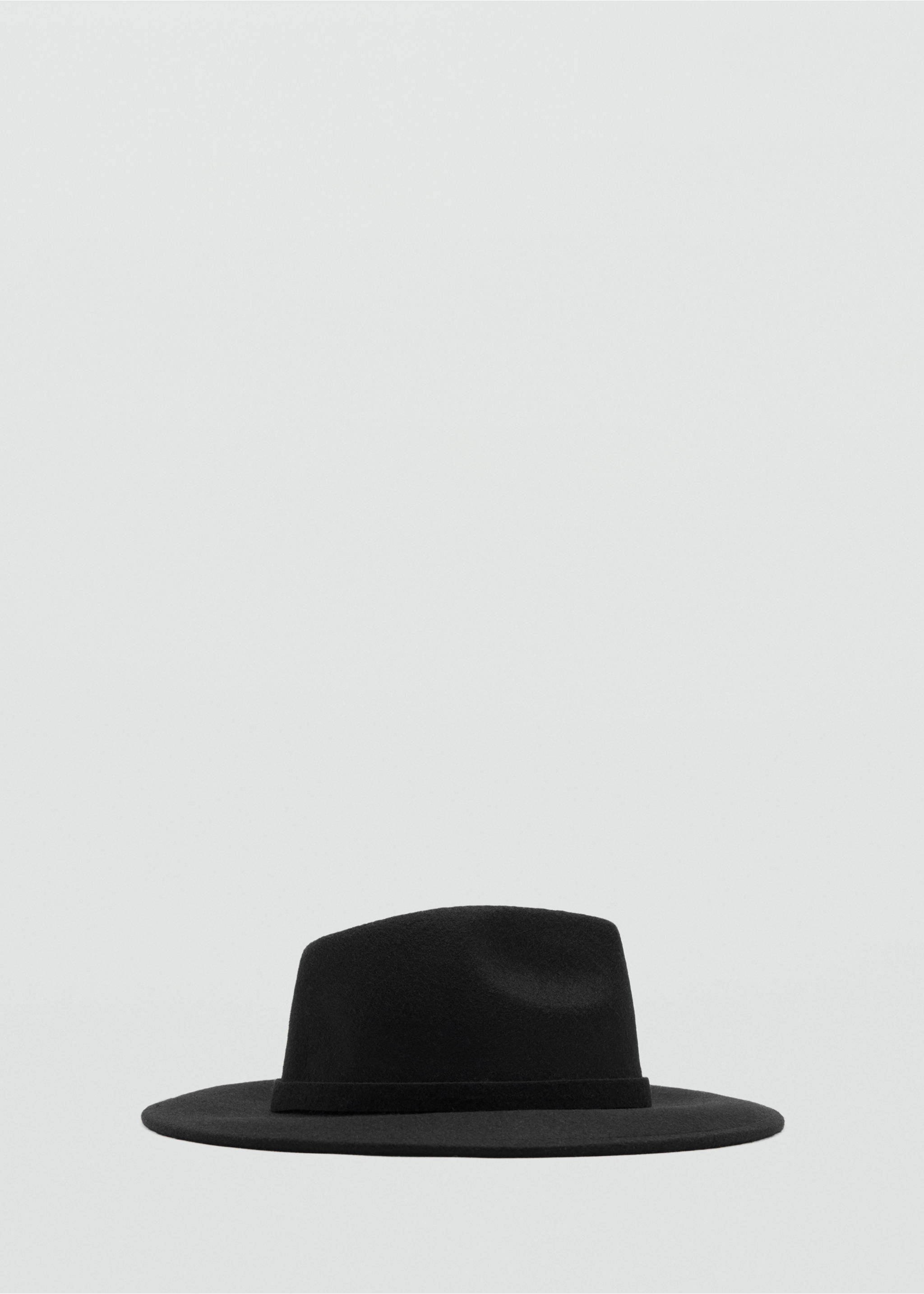100% wool hat - Article without model, Black. Ref: 17085987-00.
