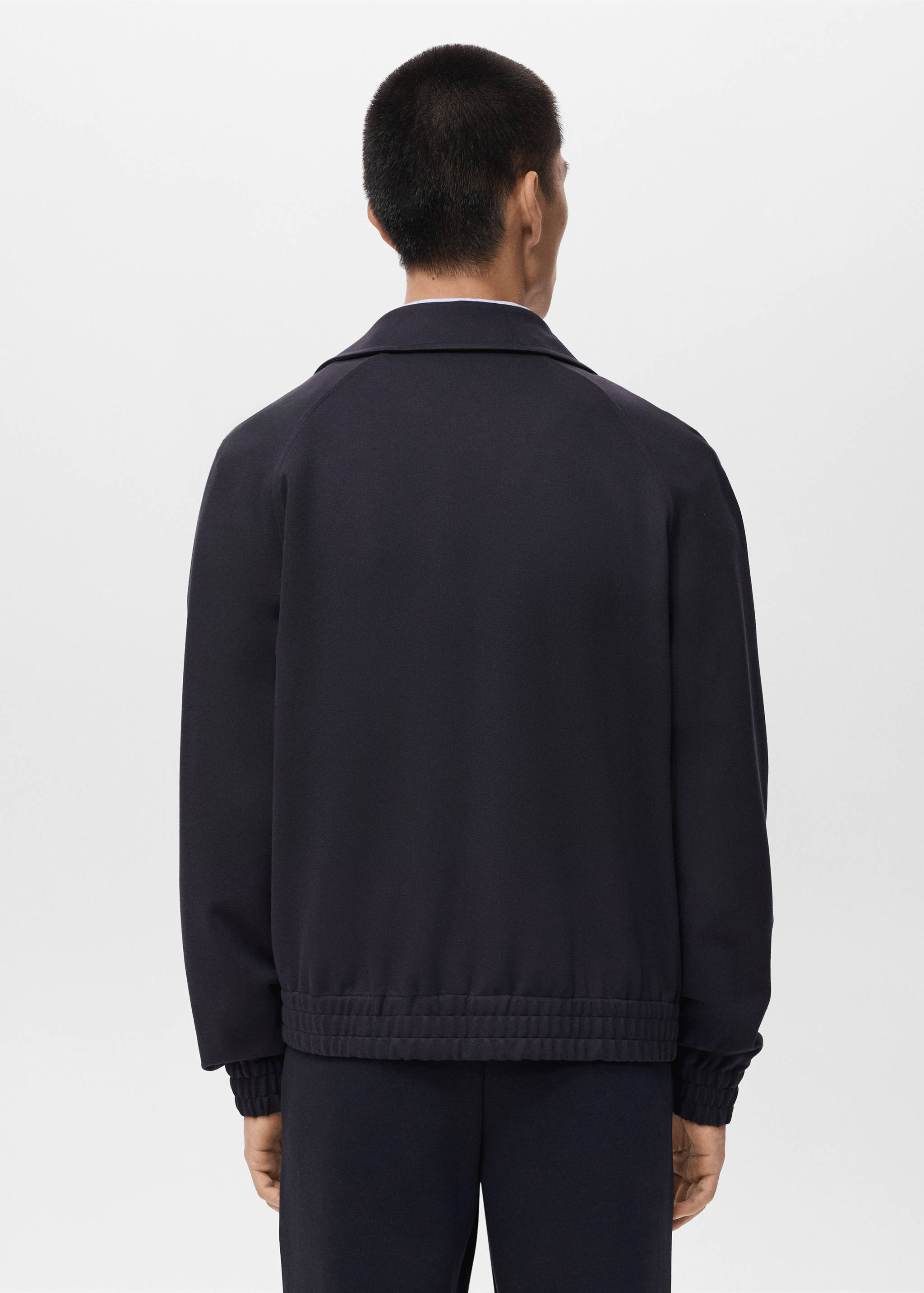 Regular-fit zip-up hoodie - Reverse of the article