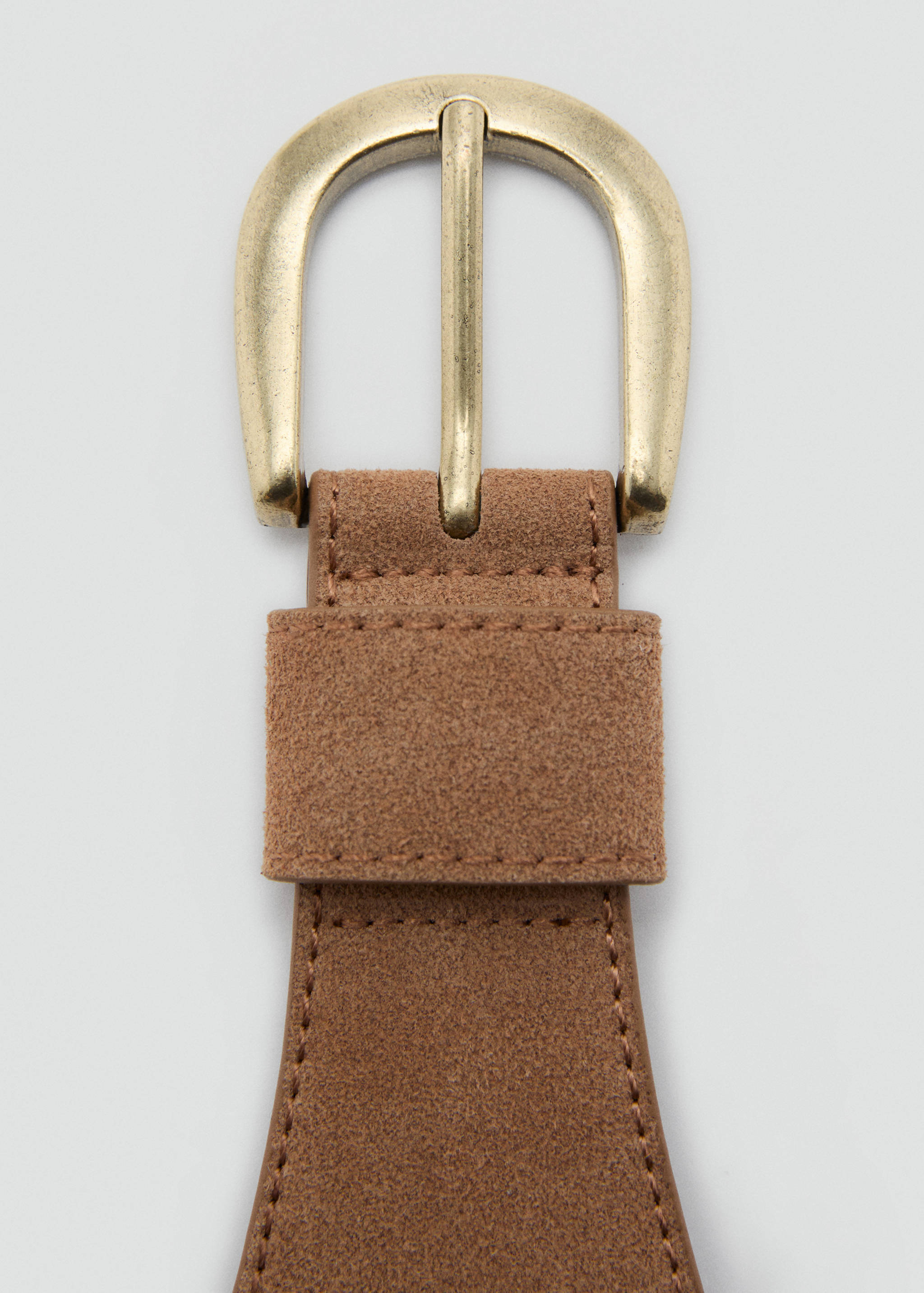 Suede obi belt - Medium plane