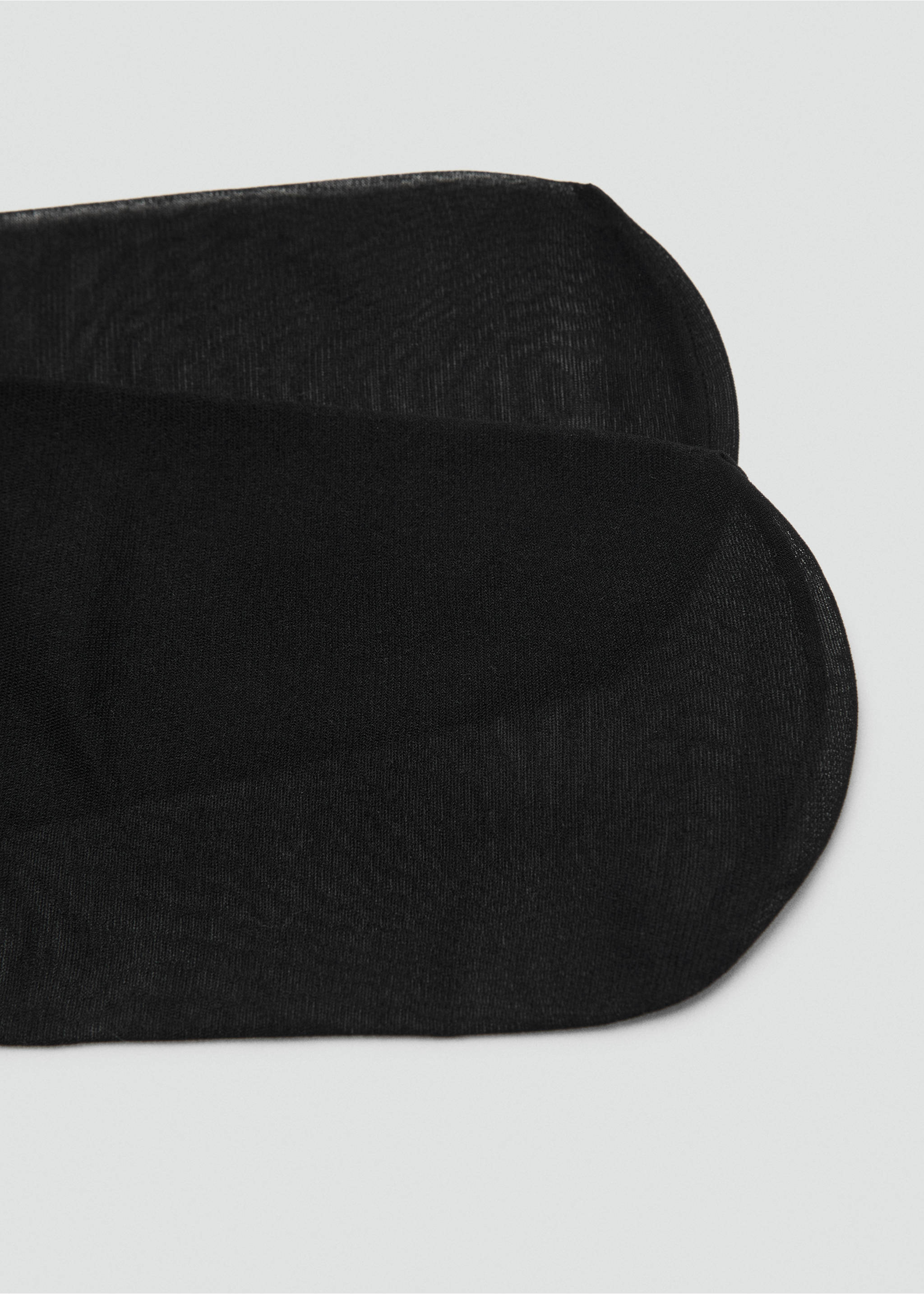 Thin veiled tights - Details of the article 1, Black. Ref: 17085991-00.
