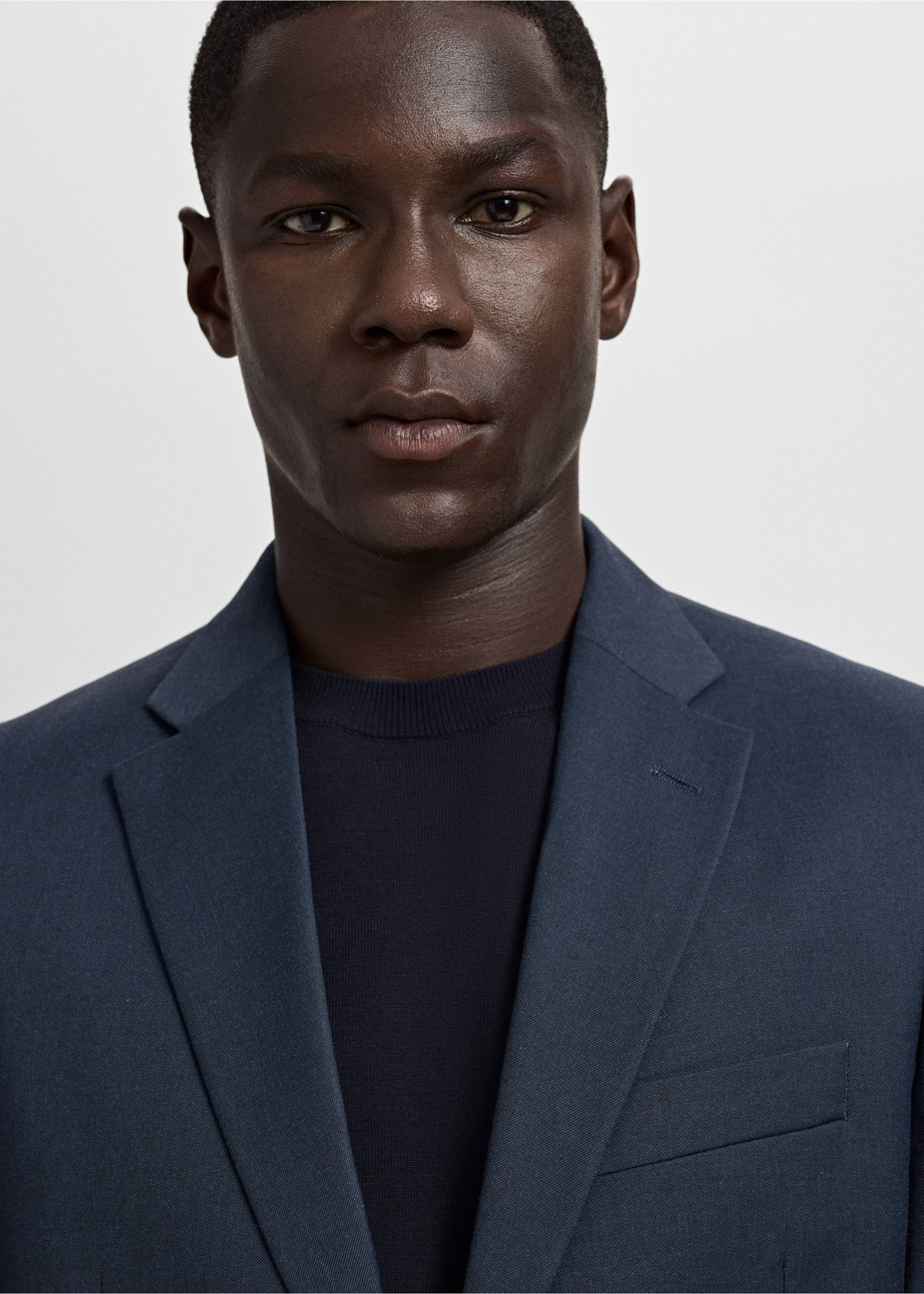 London regular-fit suit jacket - Details of the article 1, Navy. Ref: 17085997-00.