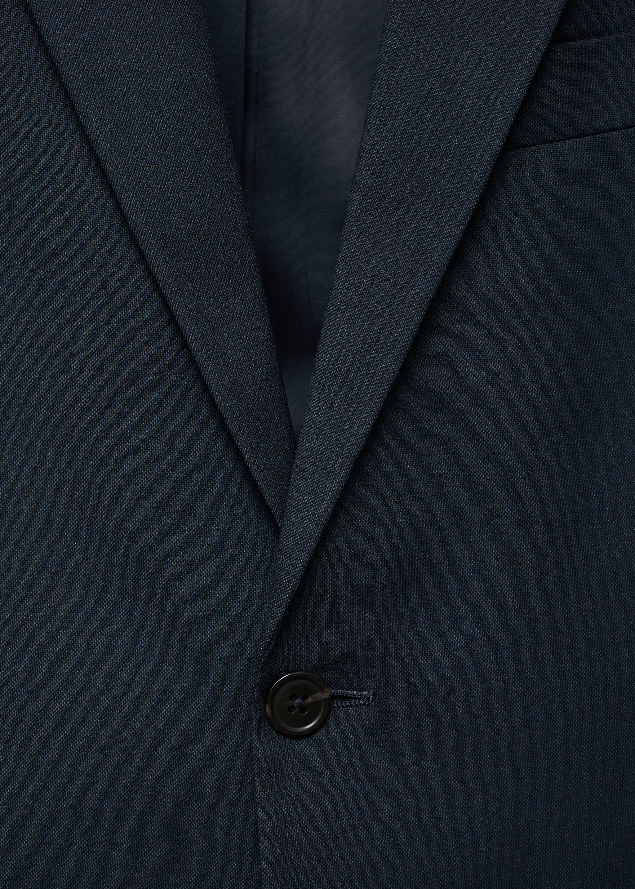 London regular-fit suit jacket - Details of the article 8, Navy. Ref: 17085997-00.