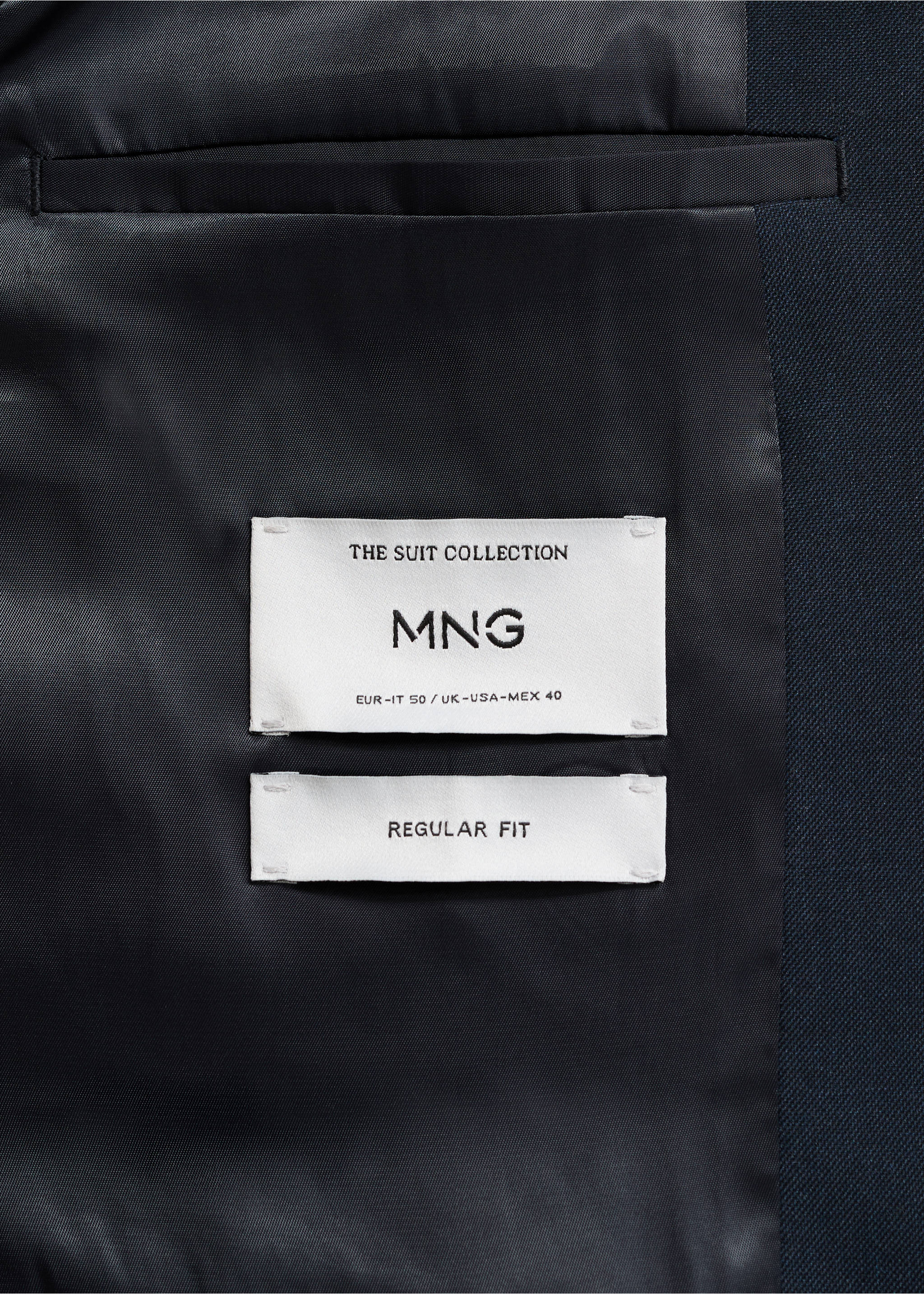 London regular-fit suit jacket - Details of the article 0, Navy. Ref: 17085997-00.