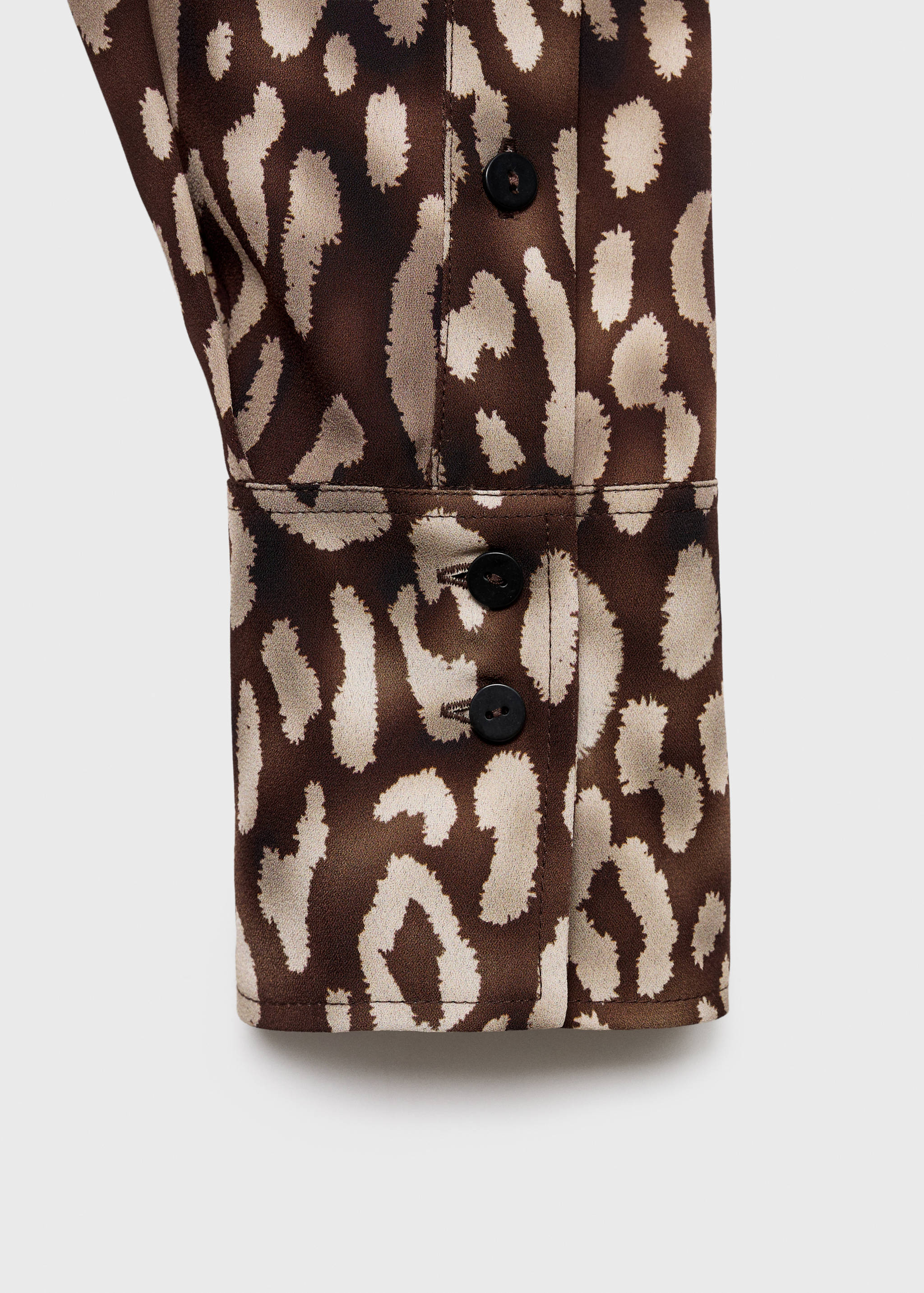 Satijnen blouse met luipaardprint en strik - Detail van het artikel 8