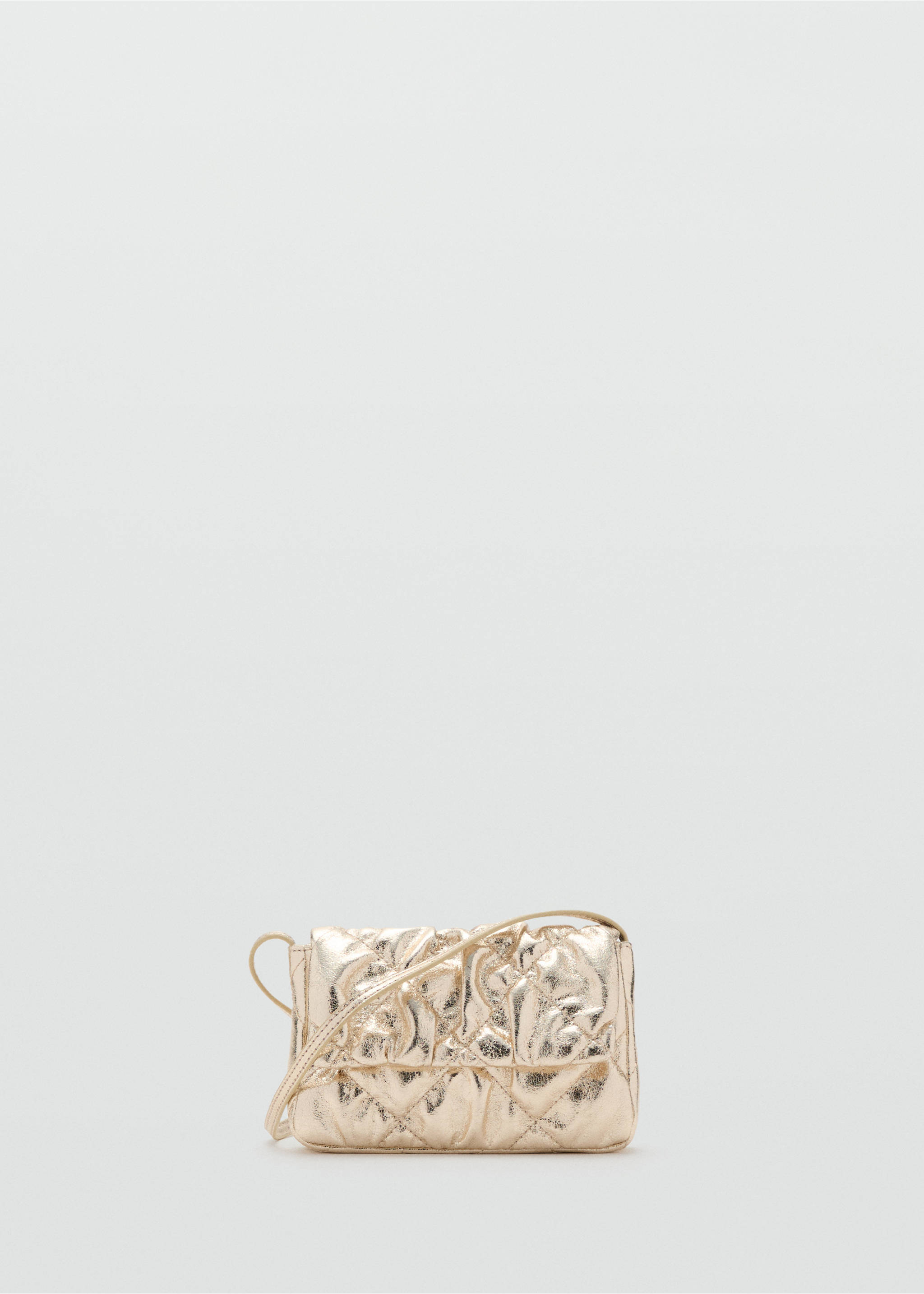 Metallic-effect bag - Article without model, Gold. Ref: 17086327-00.