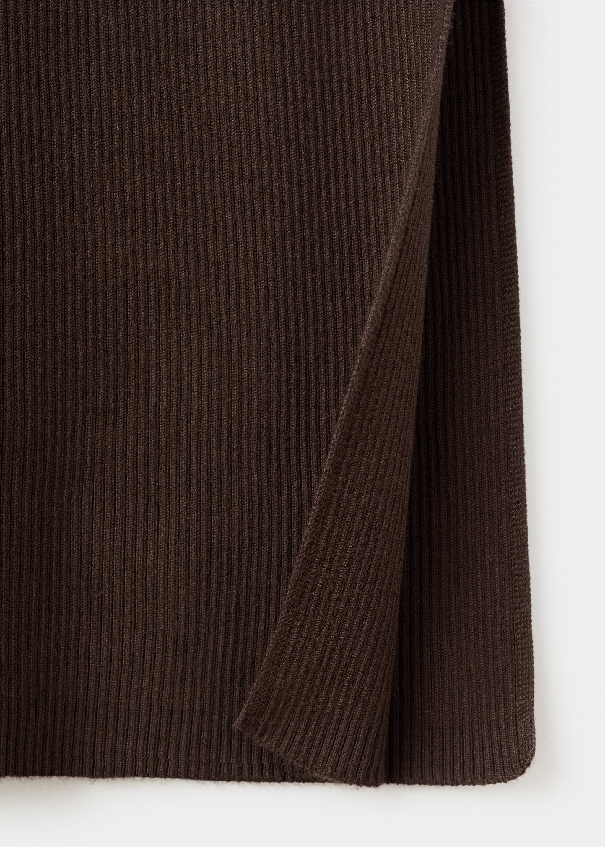 Long buttoned dress - Details of the article 0, Brown. Ref: 17086328-00.