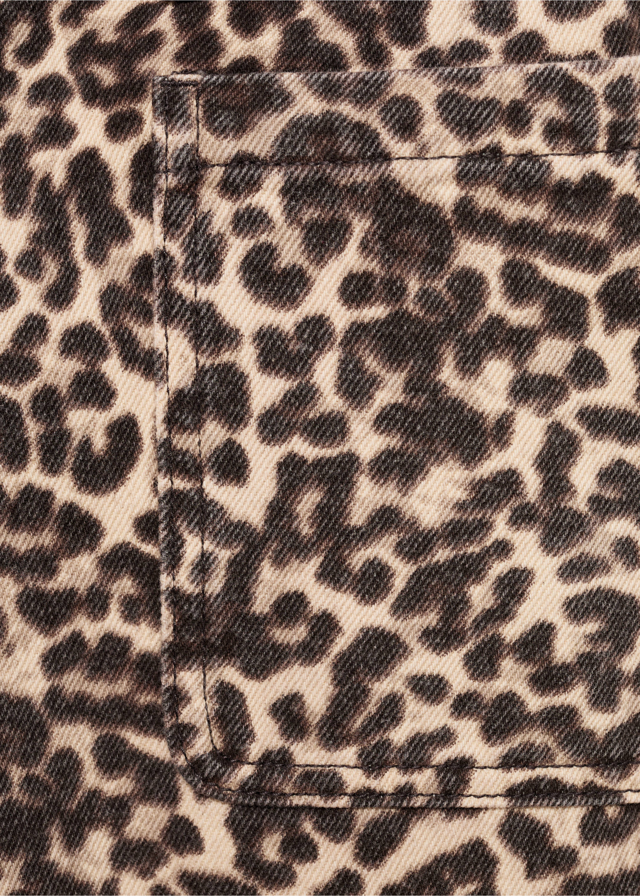 Τζιν low waist animal print - Λεπτομέρεια του προϊόντος 0, Εκρού. Ref: 17086332-00.