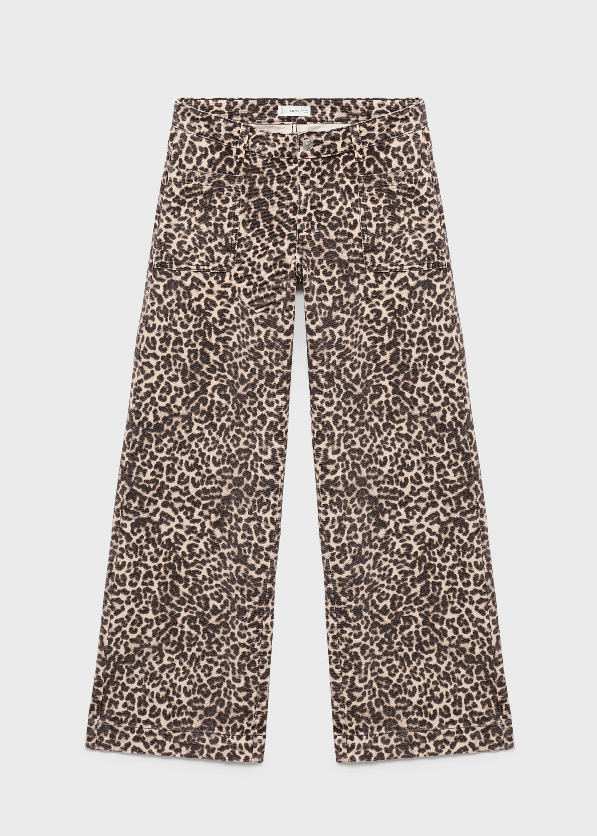 Jeans mit niedrigem Bund und Animal Print - Artikel ohne Model