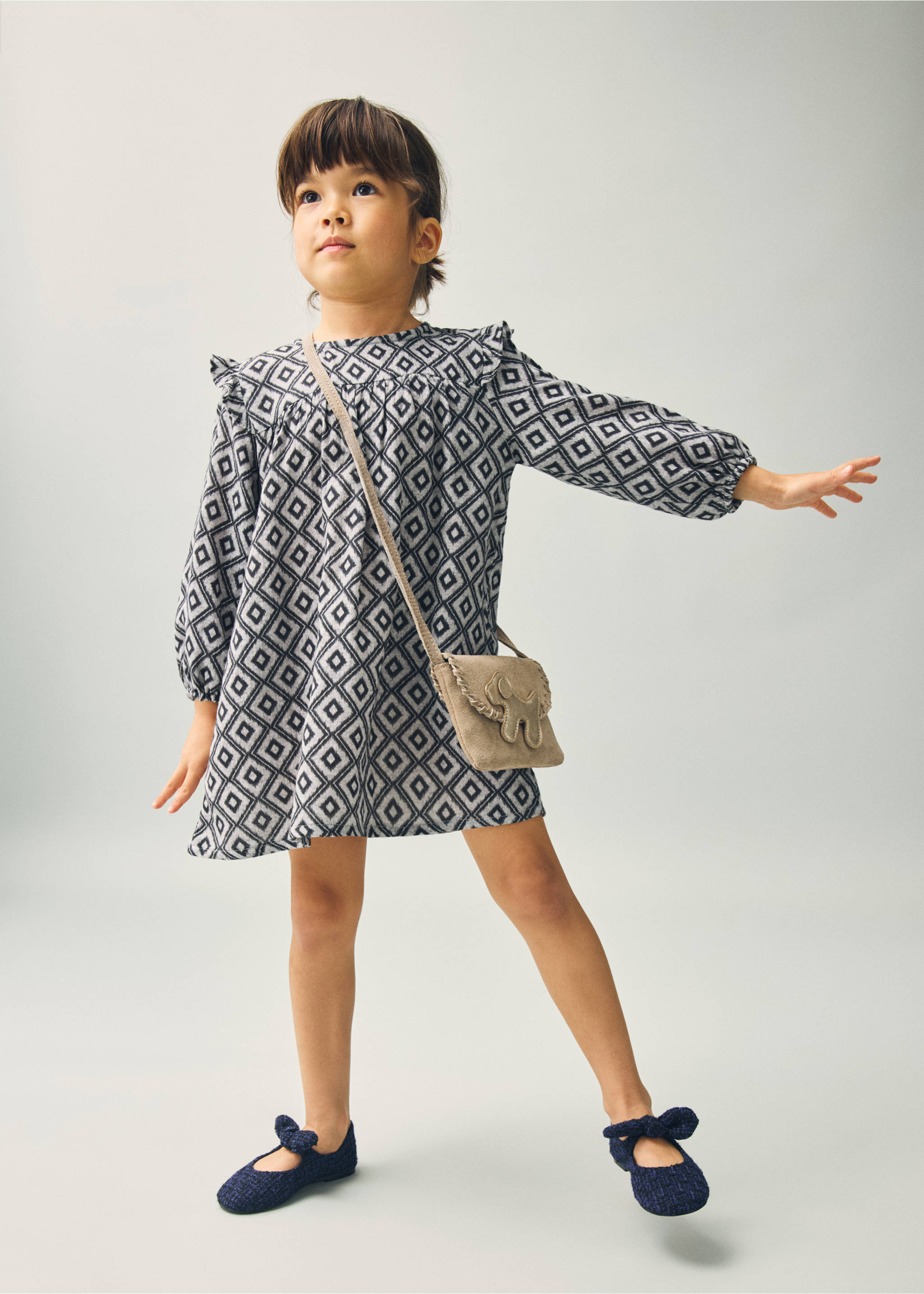 Ethnic print dress - General plane, Black. Ref: 17086335-00.