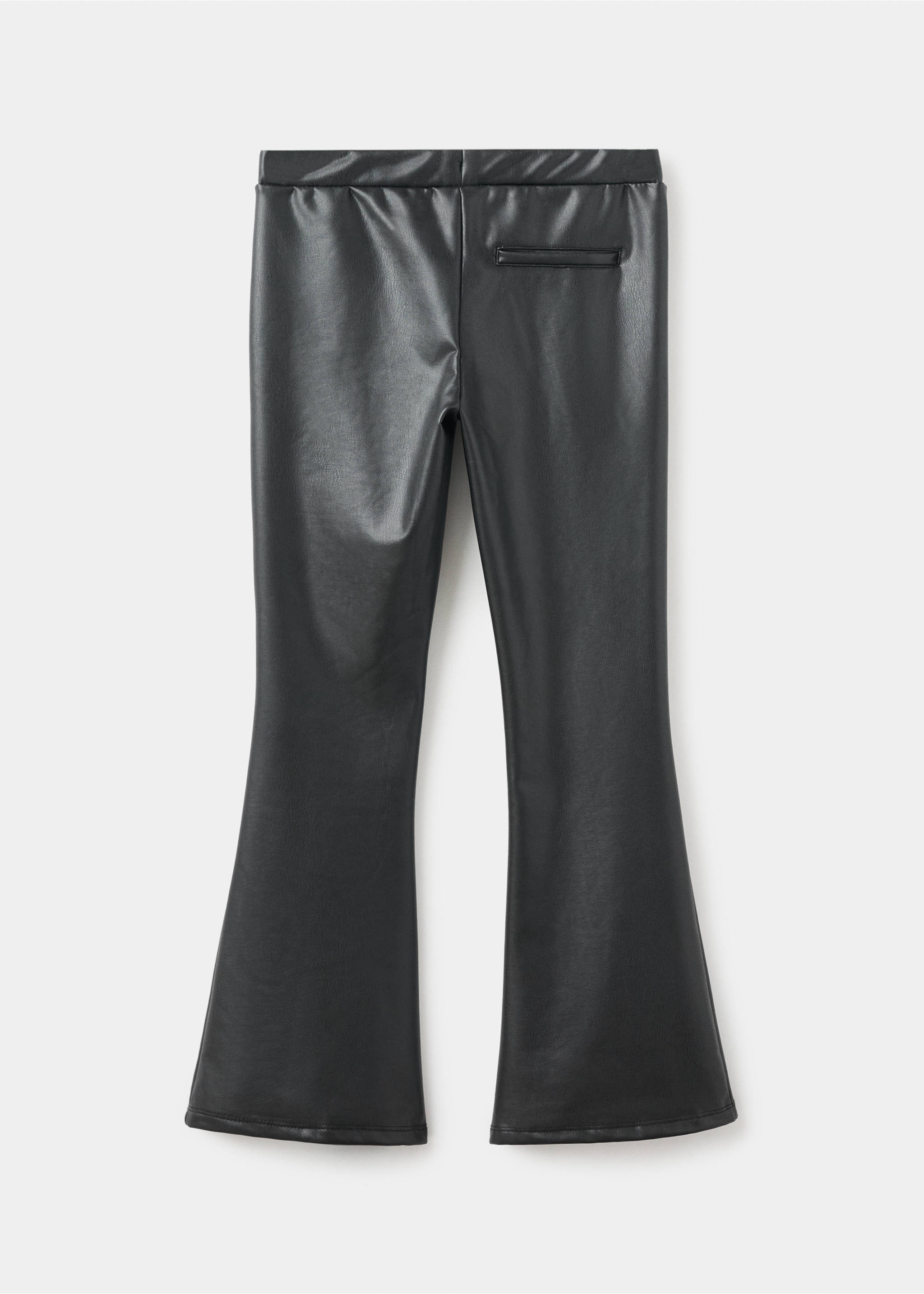 Faux-leather leggings - Reverse of the article, Black. Ref: 17086338-00.