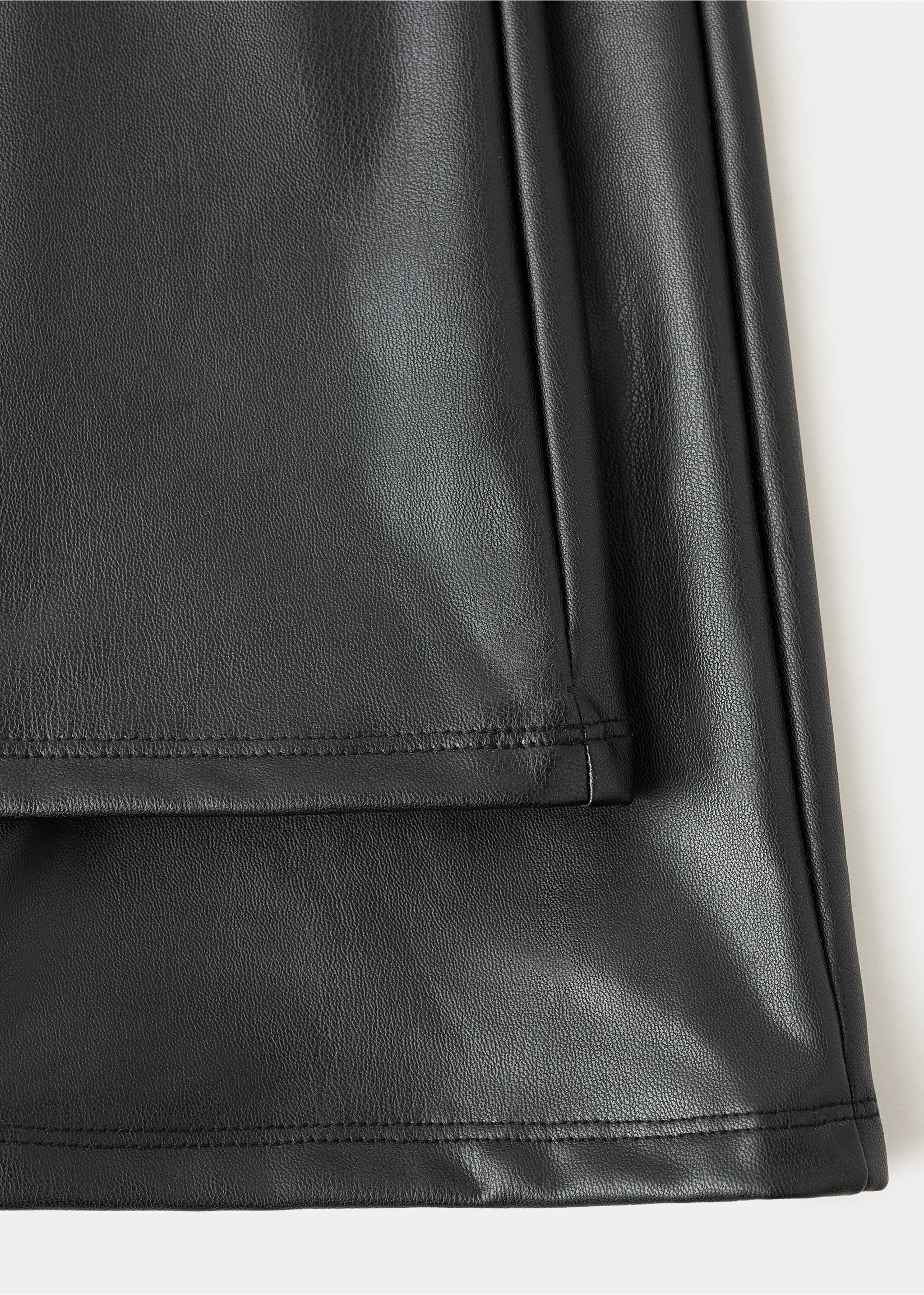 Faux-leather leggings - Details of the article 0, Black. Ref: 17086338-00.