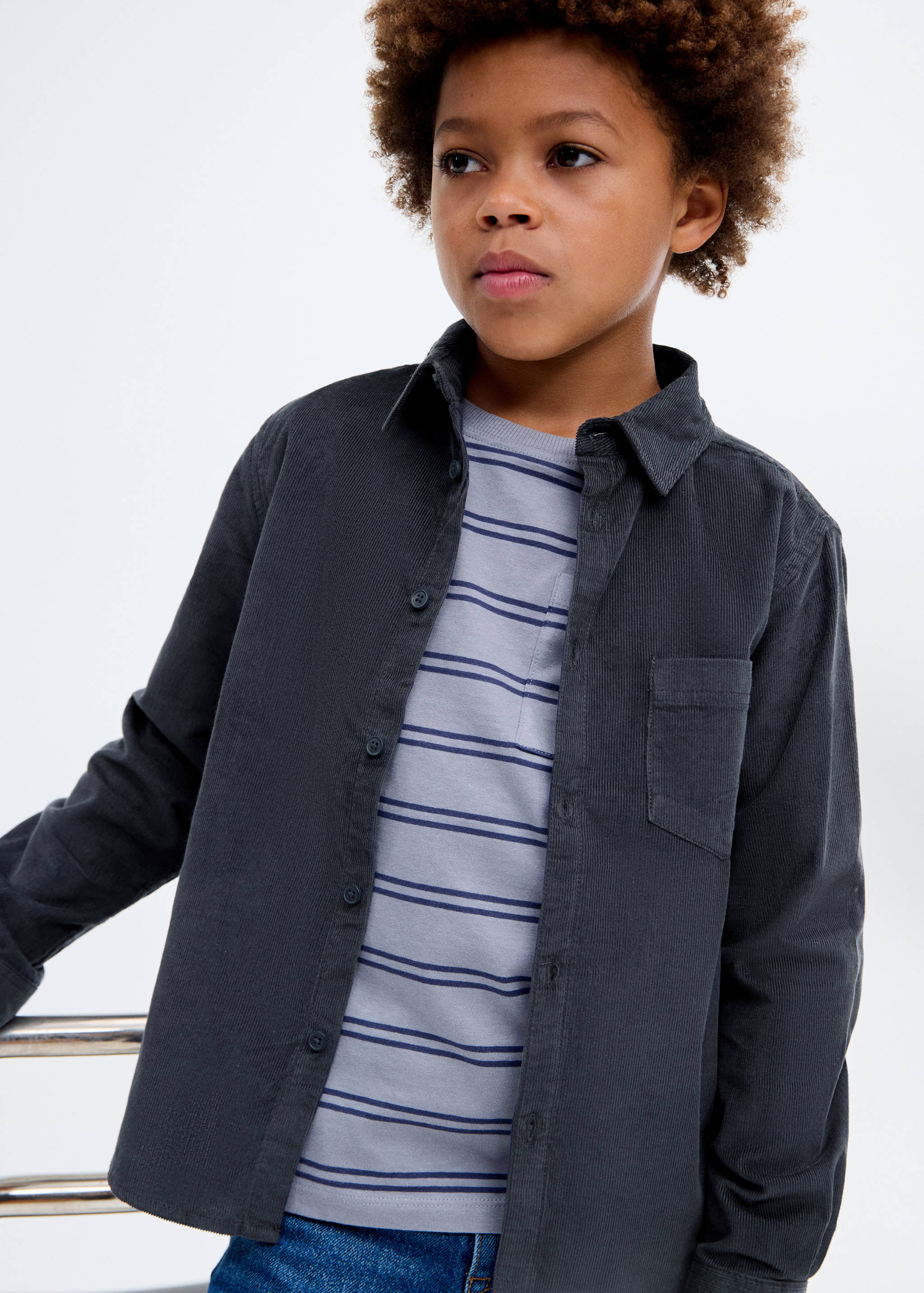 Camisa pana regular fit - Plano medio