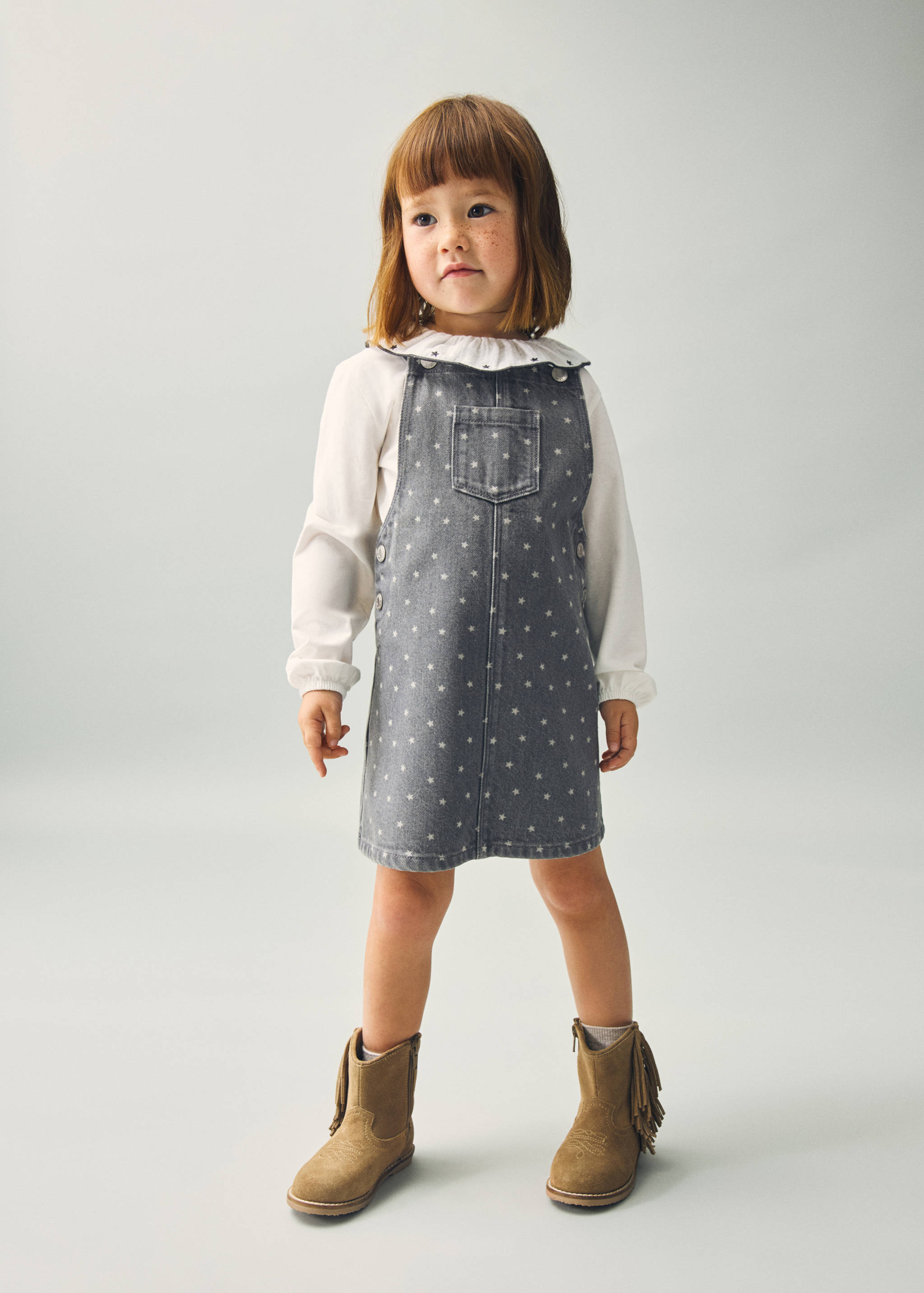 Chasuble denim étoiles - Plan général