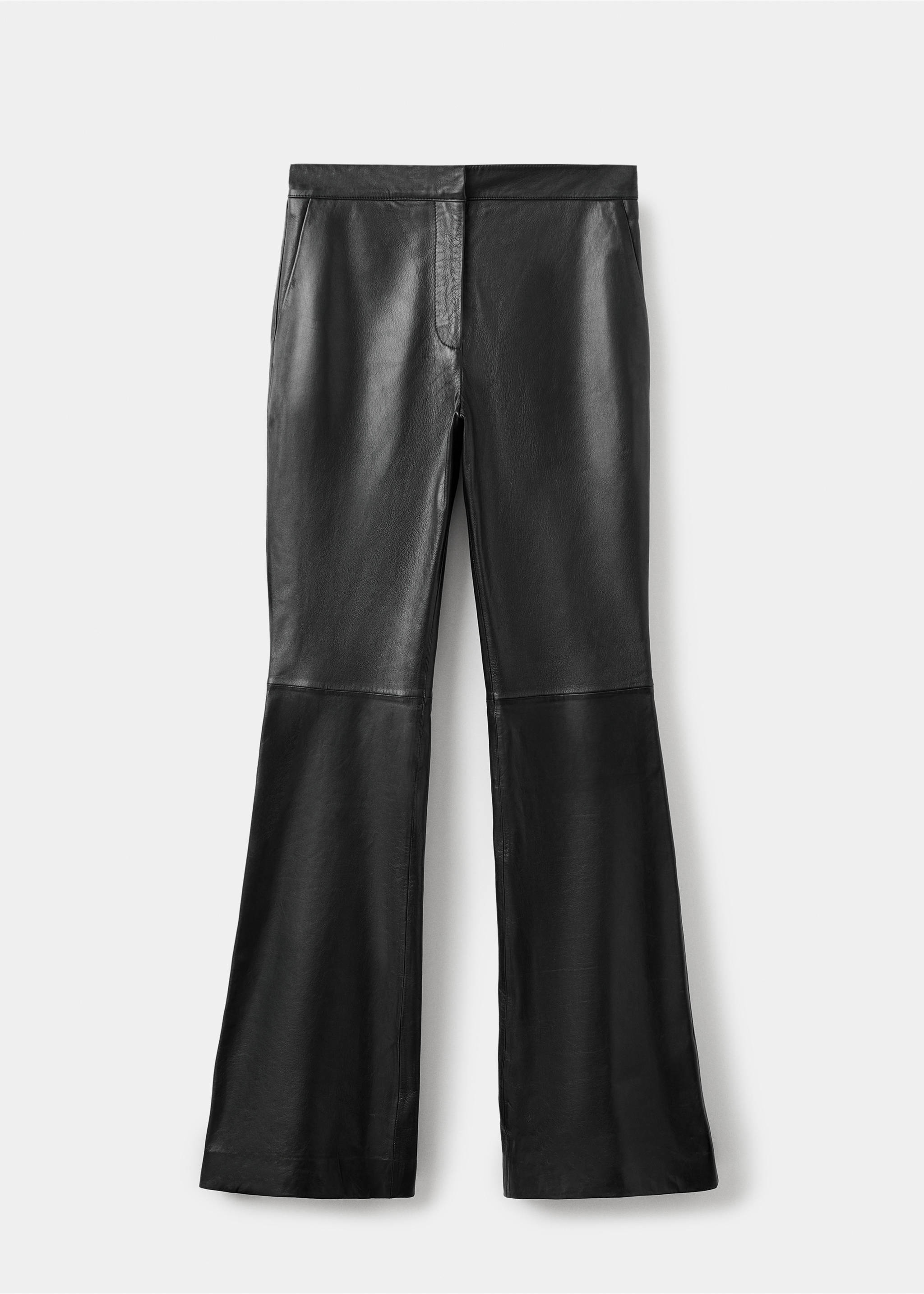 Flare-Hose aus 100% Leder - Artikel ohne Model, Schwarz. Ref: 17086343-00.