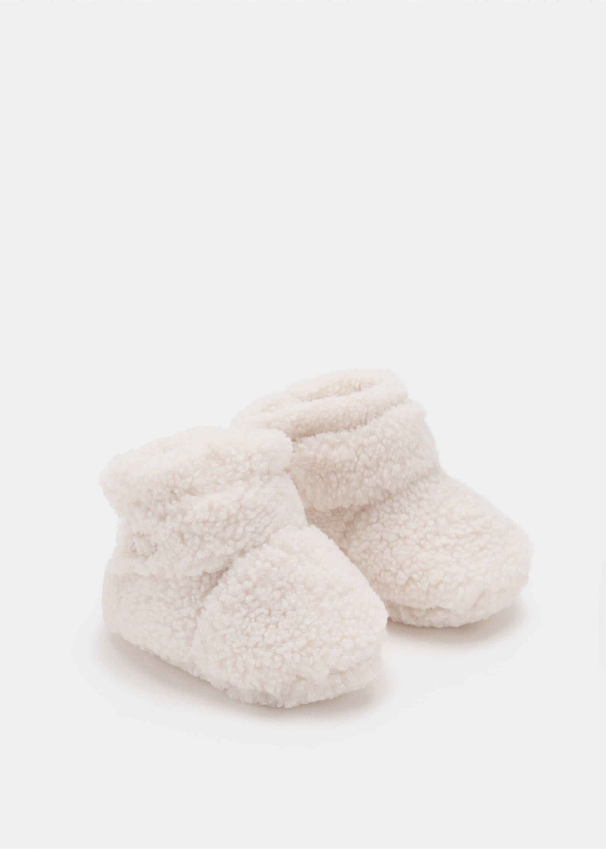 Shearling booties - Reverse of the article, Ecru. Ref: 17086347-00.