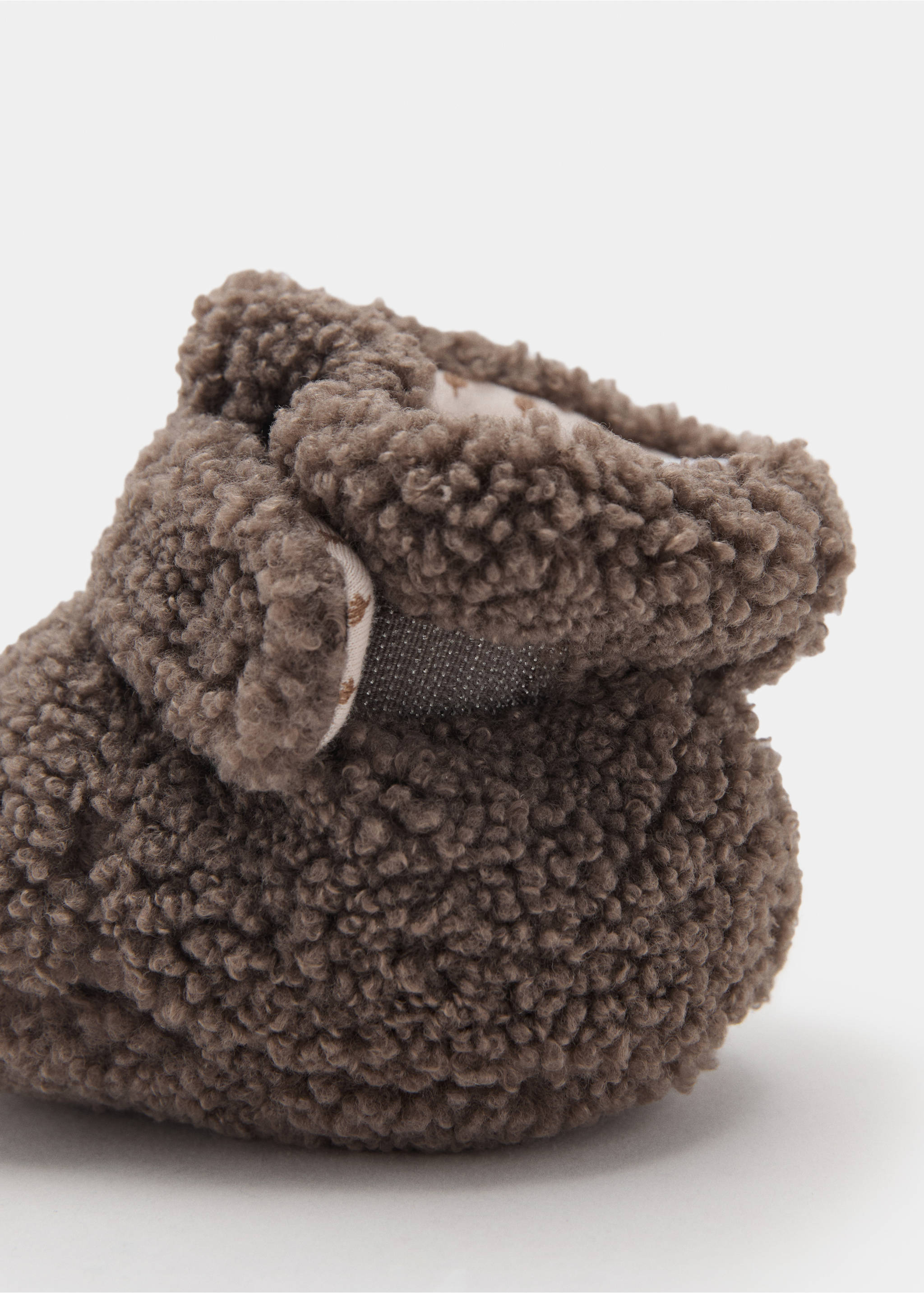 Shearling booties - Details of the article 8, Chocolate. Ref: 17086347-00.