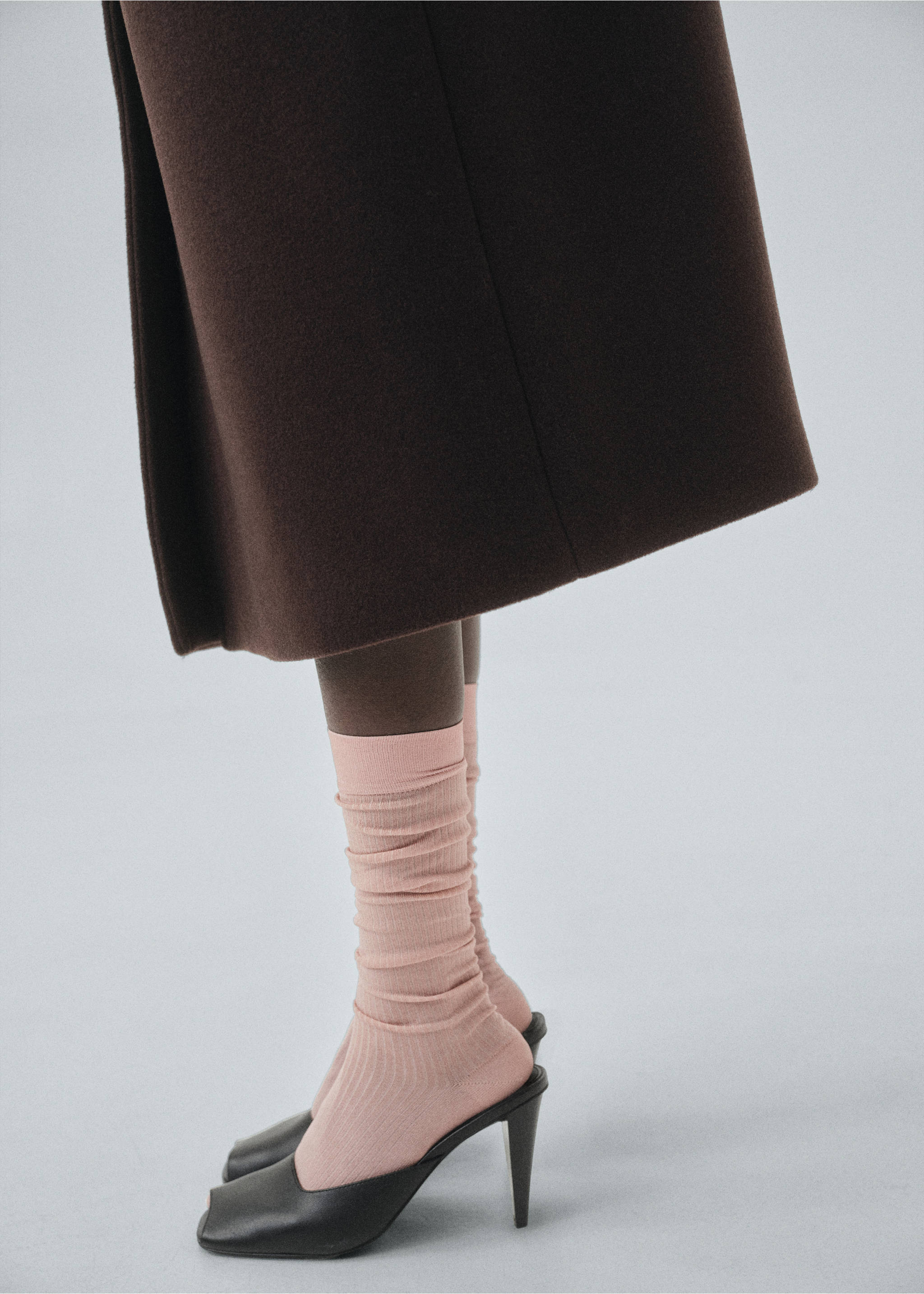 Lange Rippsocken - Detail des Artikels 9, Hellrosa. Ref: 17086352-00.