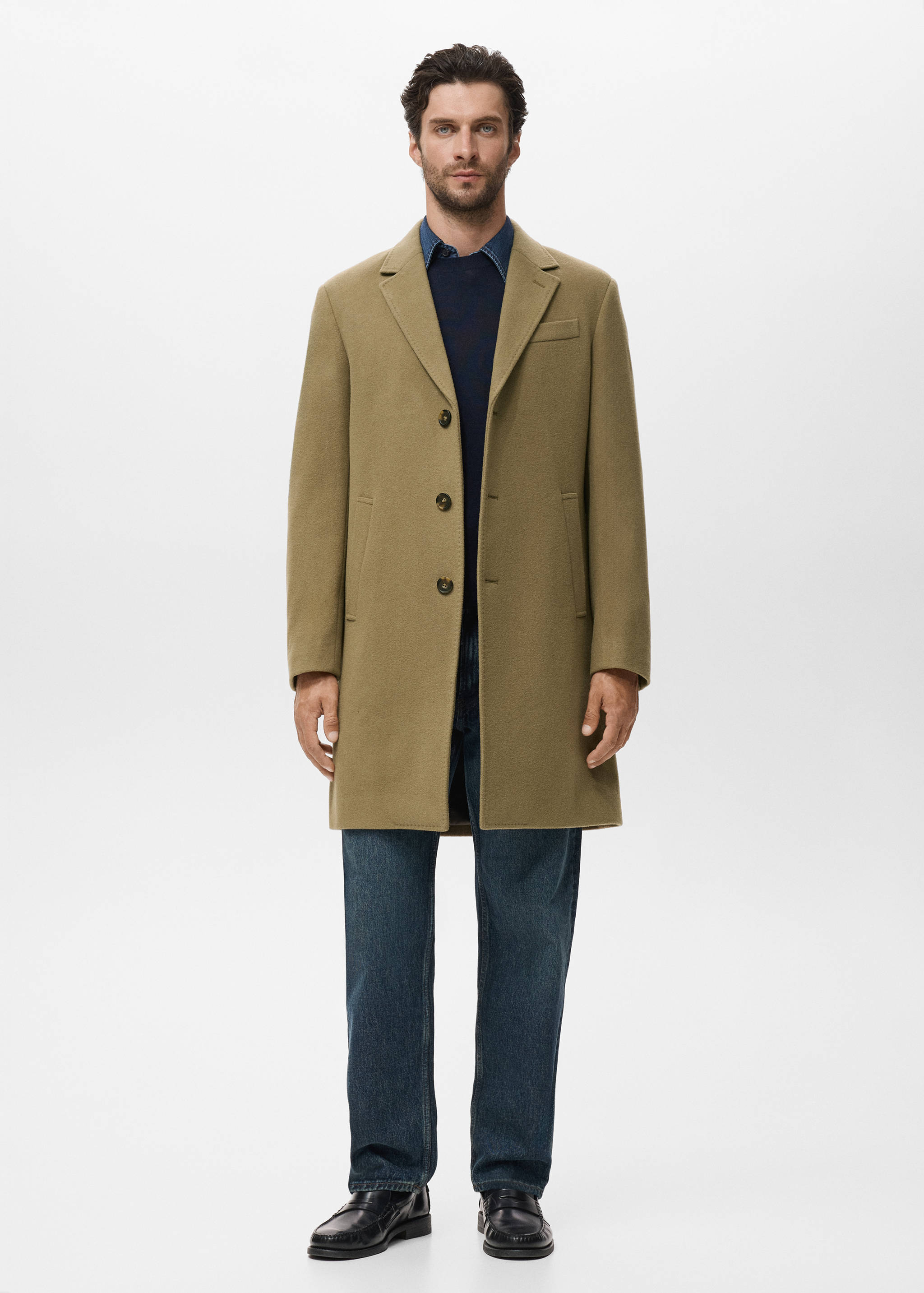 Manteau long en laine - Plan général