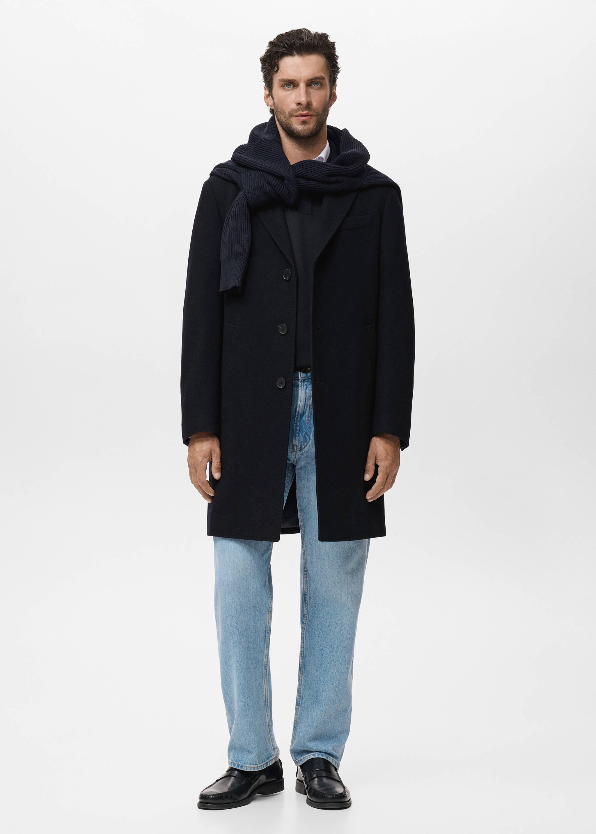Manteau long en laine - Plan général