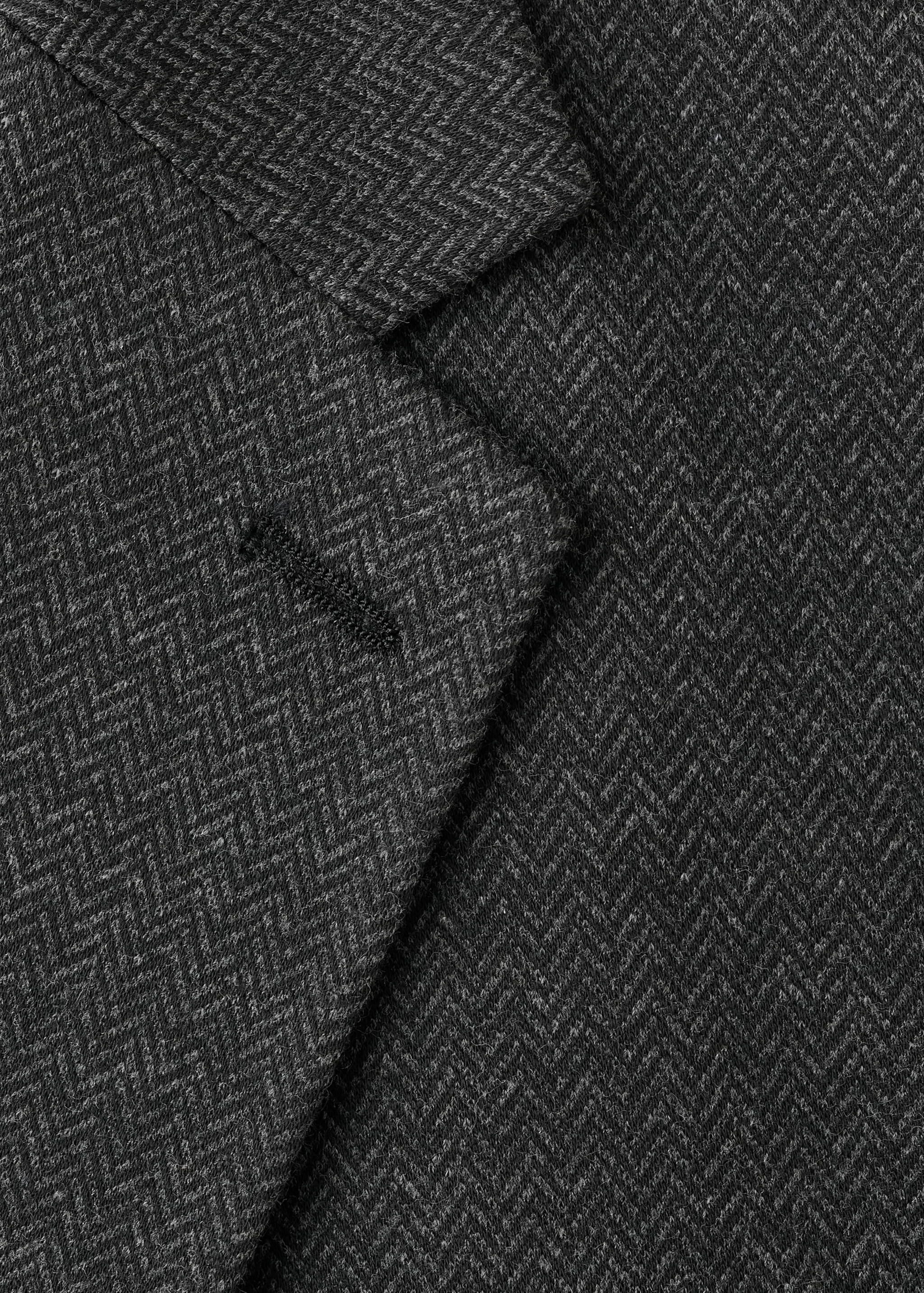 Slim fit microstructure blazer - Details of the article 8