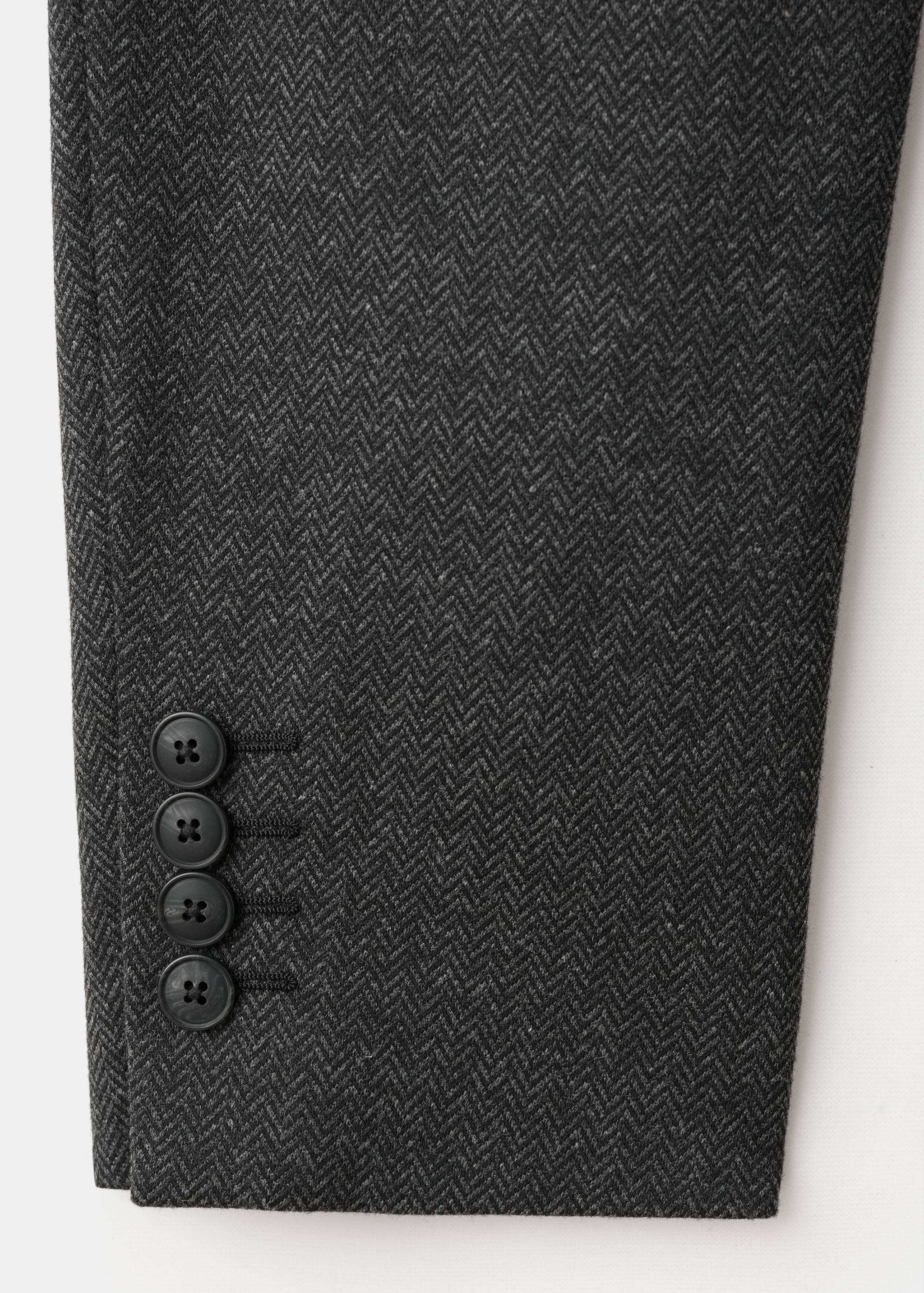 Slim fit microstructure blazer - Details of the article 0