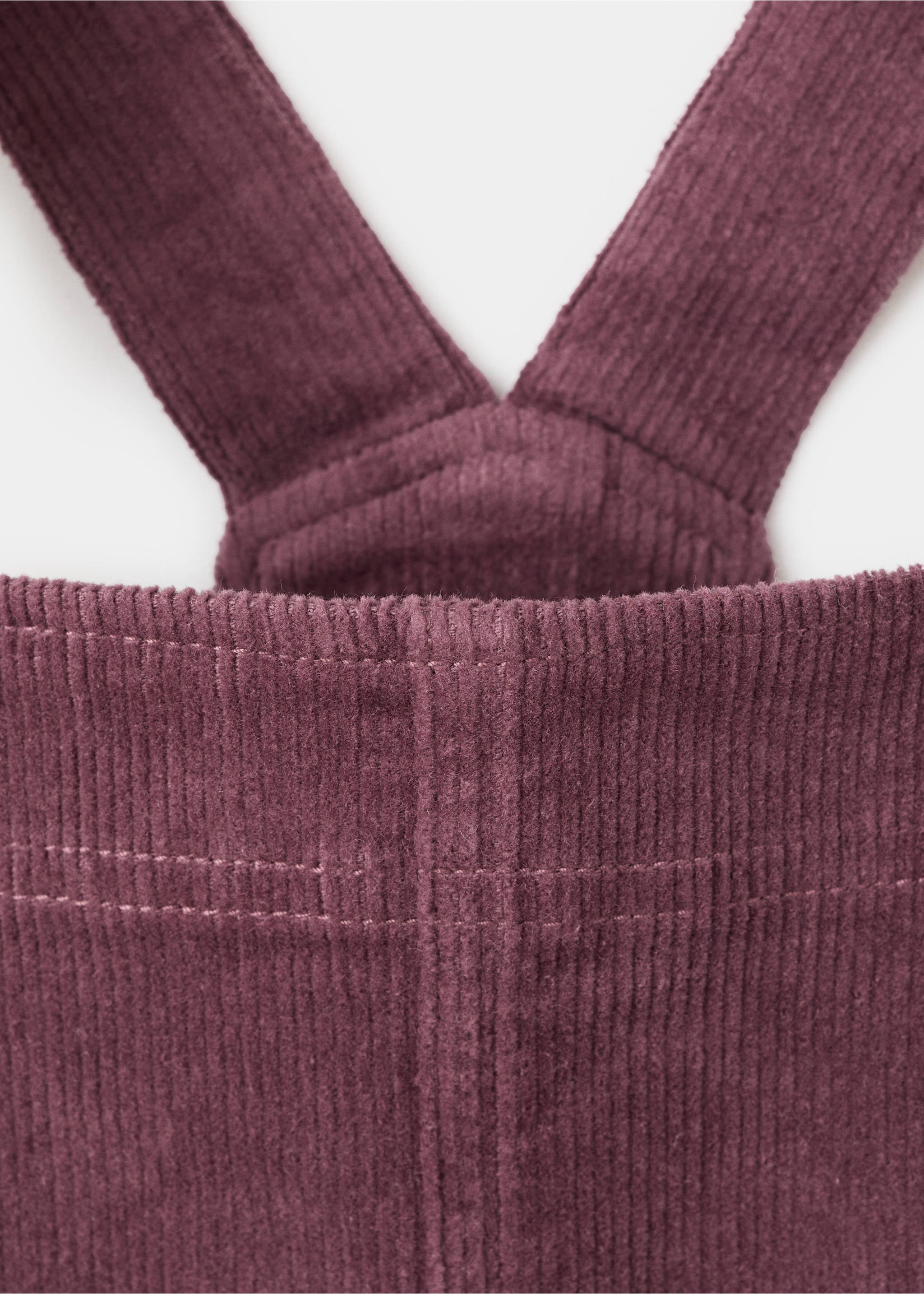 Corduroy pinafore dress - Details of the article 0, Pink. Ref: 17086724-00.