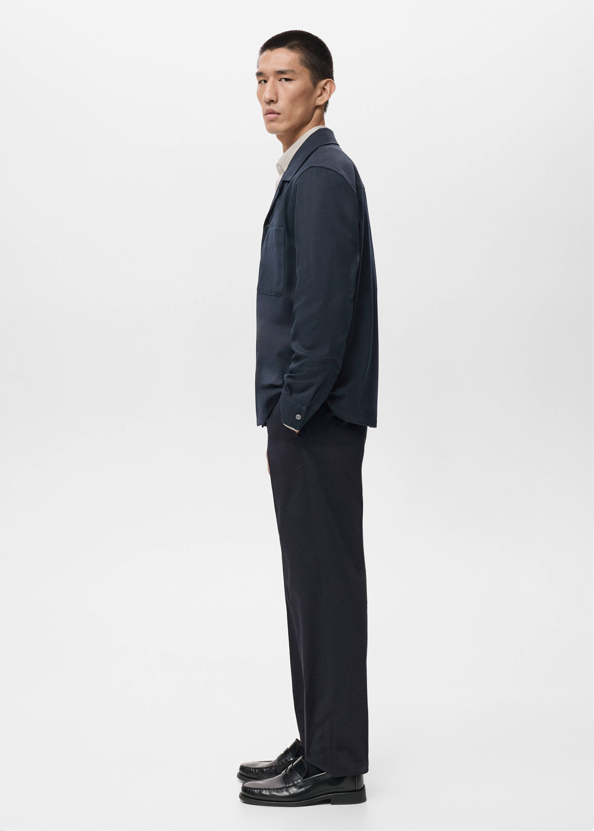 Regular-fit overshirt with pocket - Details of the article 2