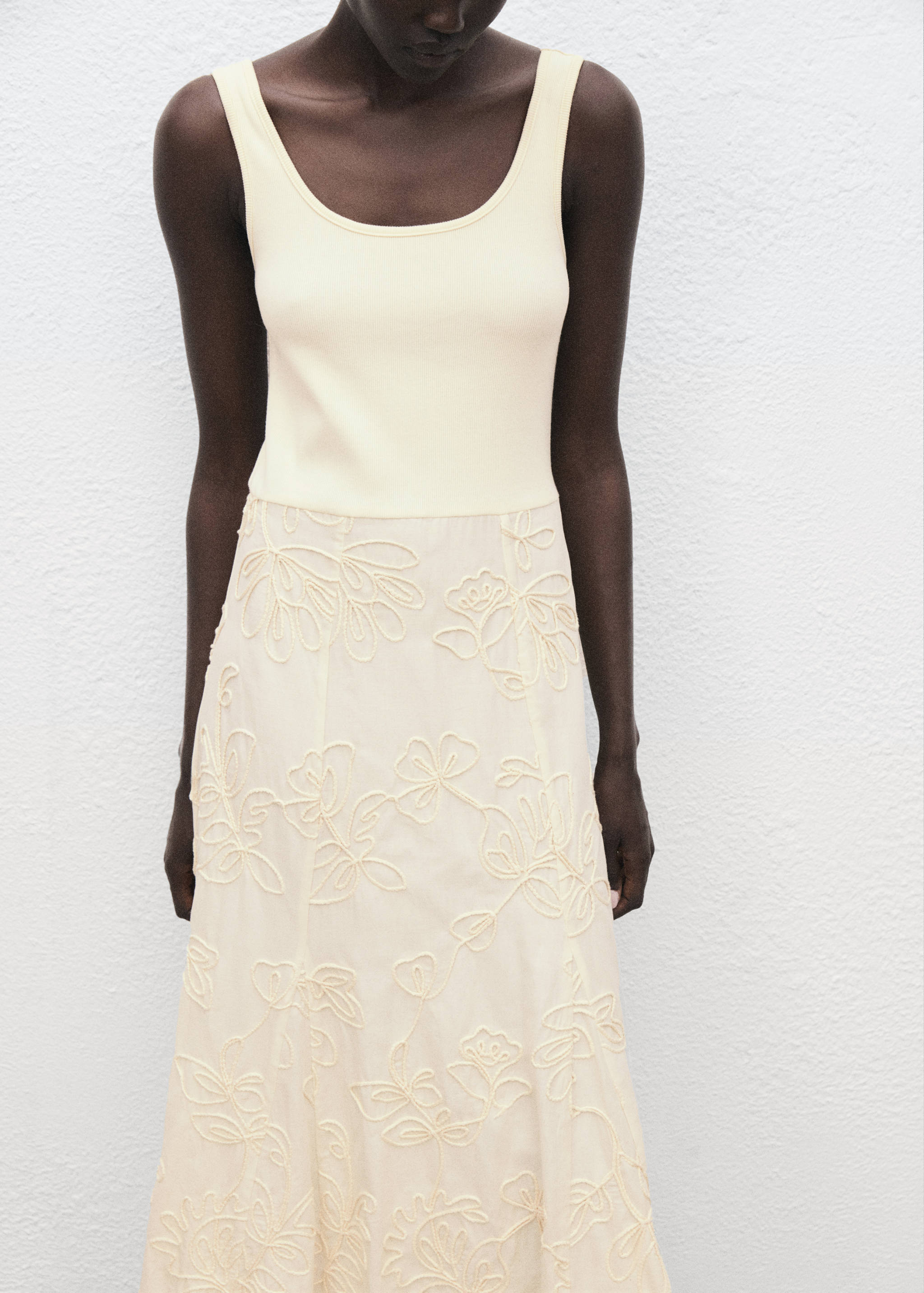 Robe combinée broderie à fleurs - Détail de l'article 3