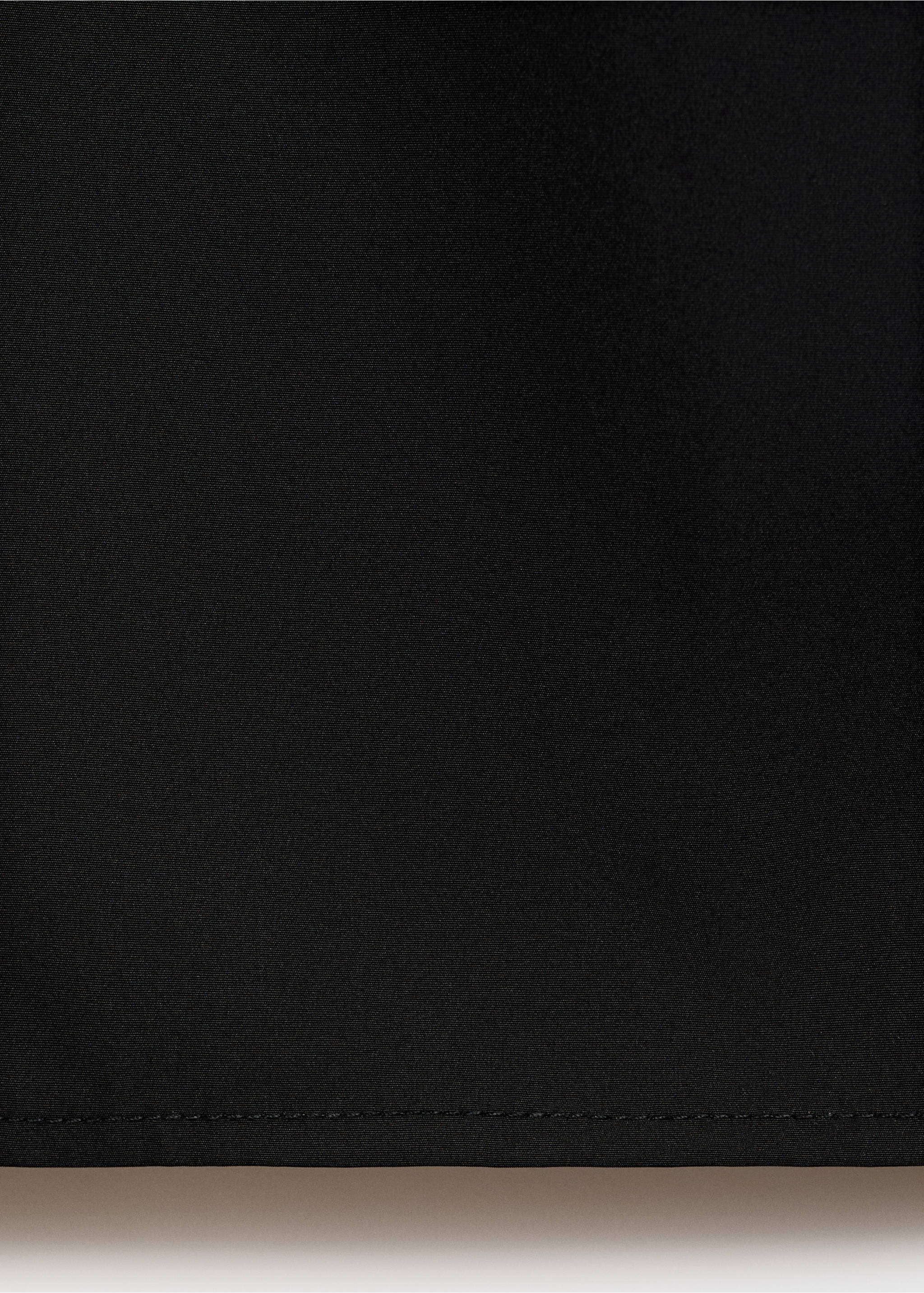 Gathered A-line skirt - Details of the article 0, Black. Ref: 17086730-00.