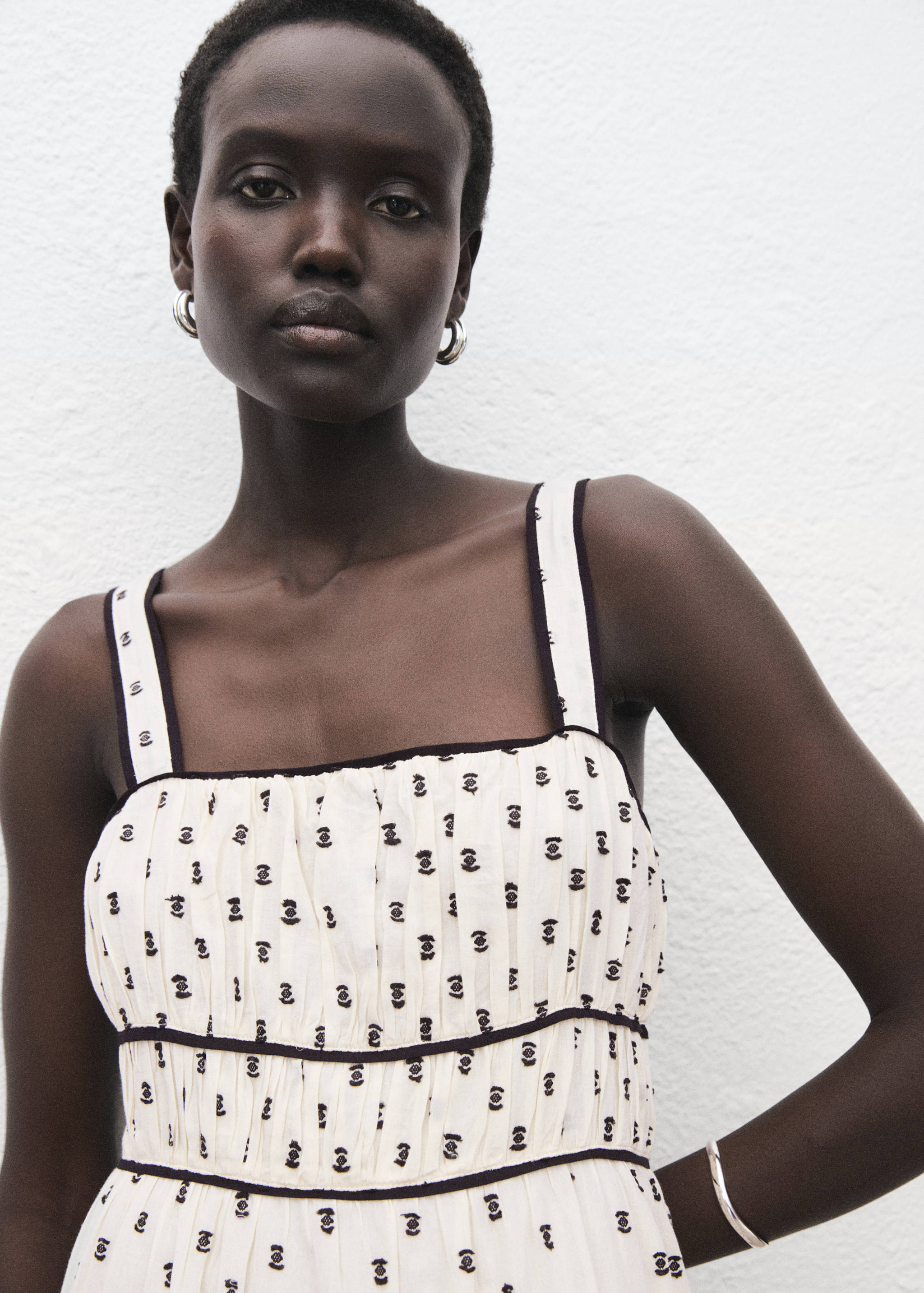 Plumetis-Midi-Kleid - Detail des Artikels 1