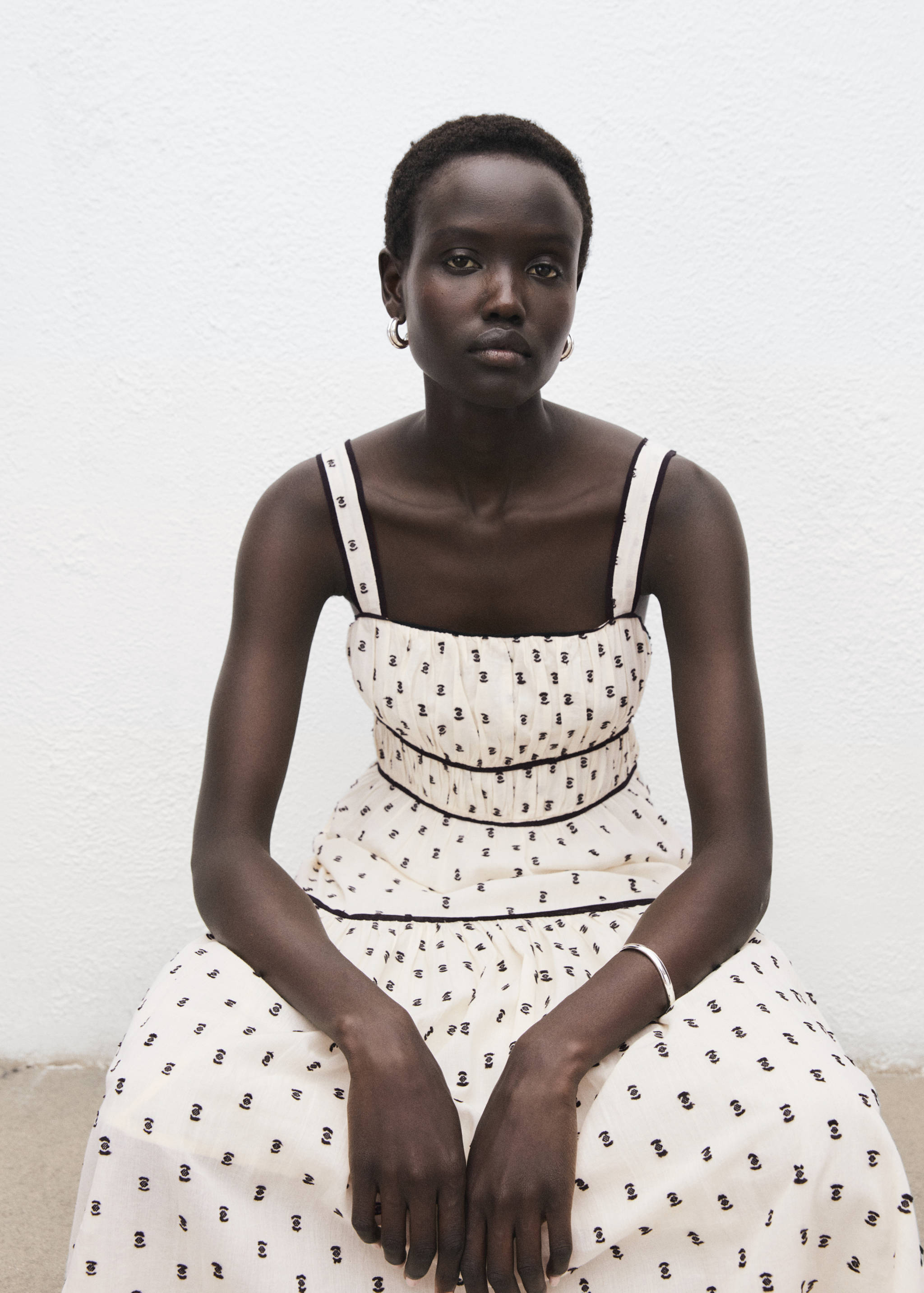 Plumetis-Midi-Kleid - Detail des Artikels 2