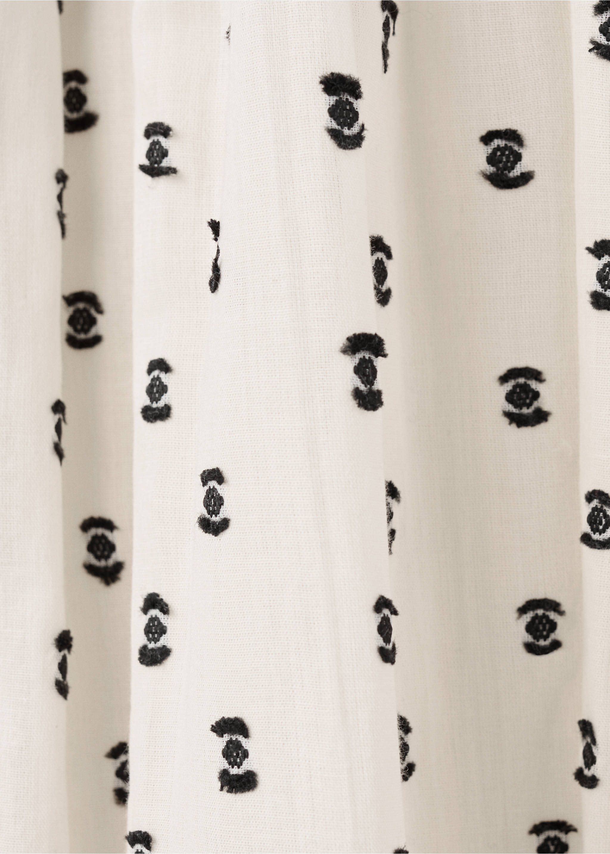 Plumetis-Midi-Kleid - Detail des Artikels 0, Ecru. Ref: 17086731-00.