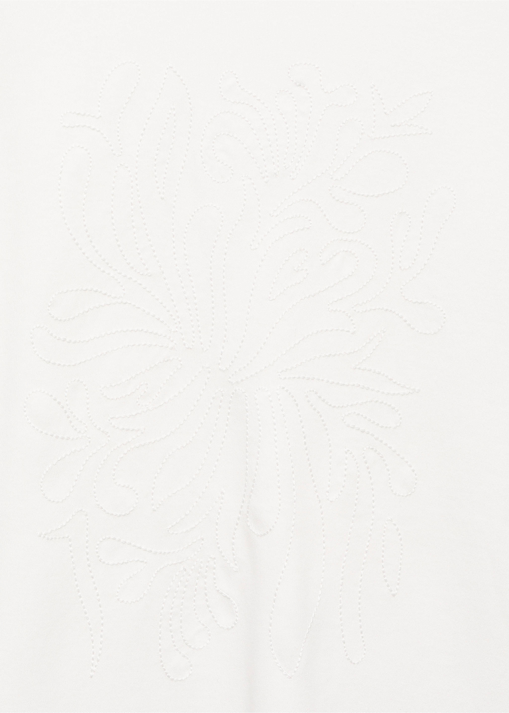 Cotton sleeveless t-shirt - Details of the article 0, White. Ref: 17086737-00.