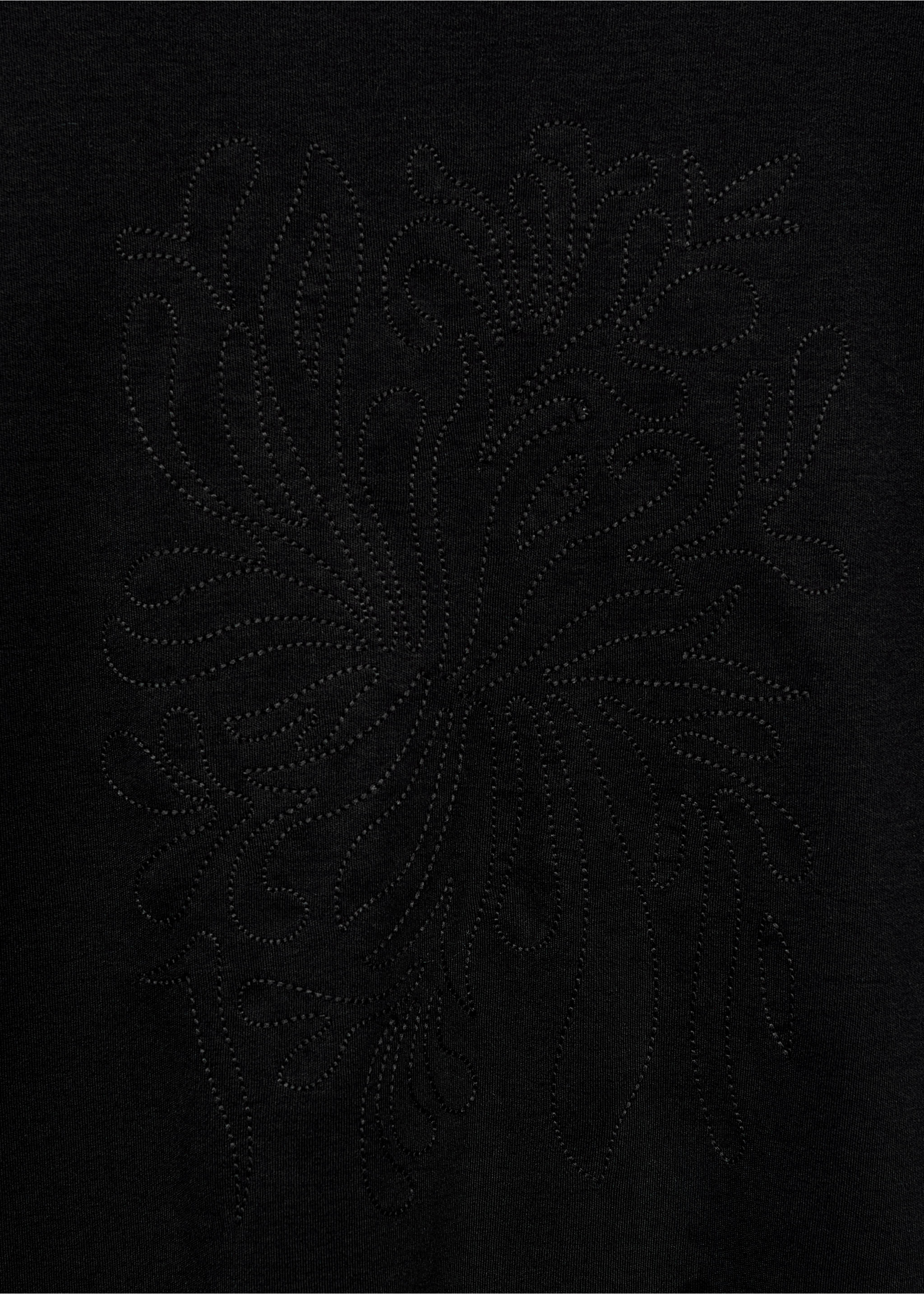 Cotton sleeveless t-shirt - Details of the article 8, Black. Ref: 17086737-00.