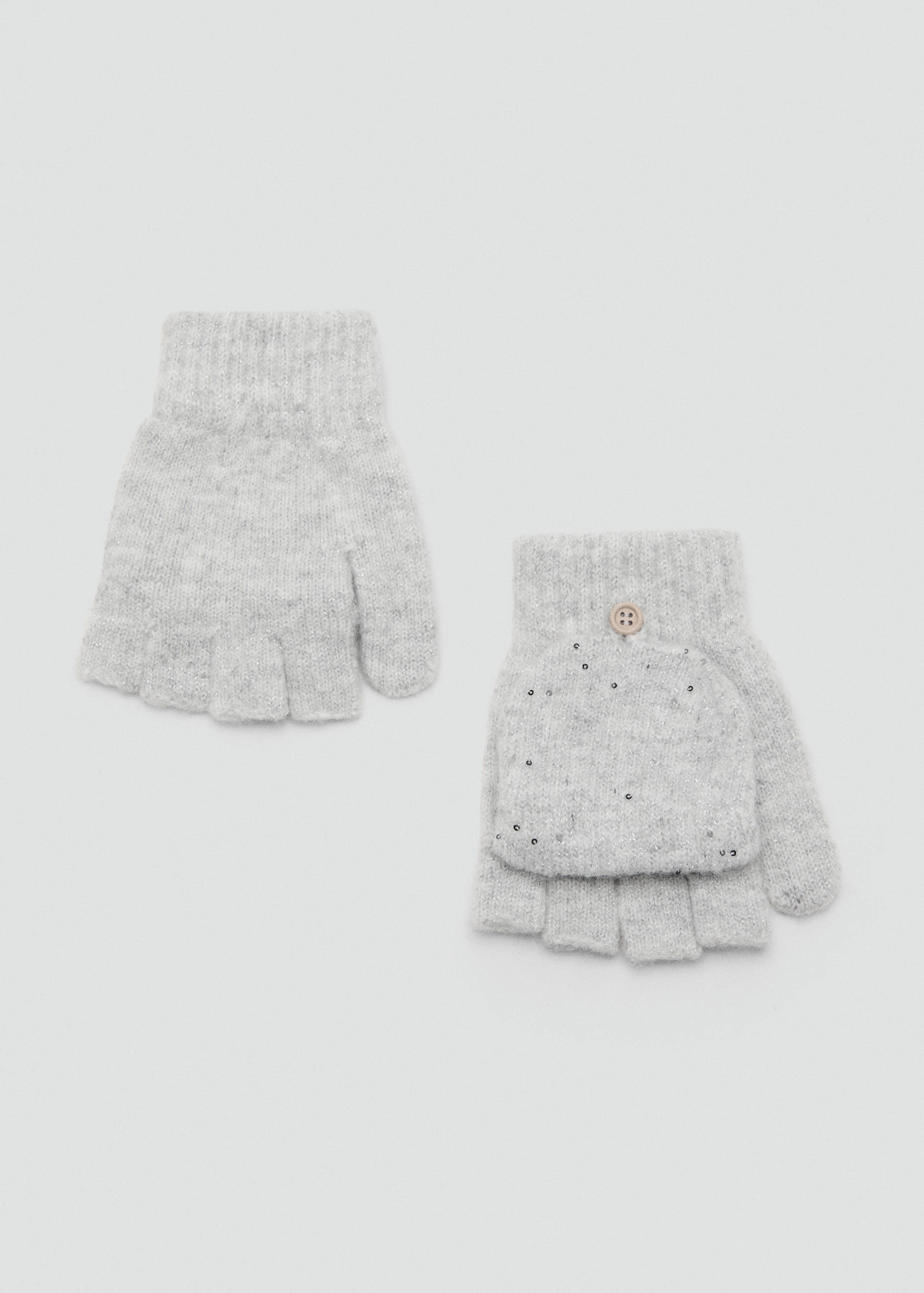 Sequin knitted gloves - Article without model