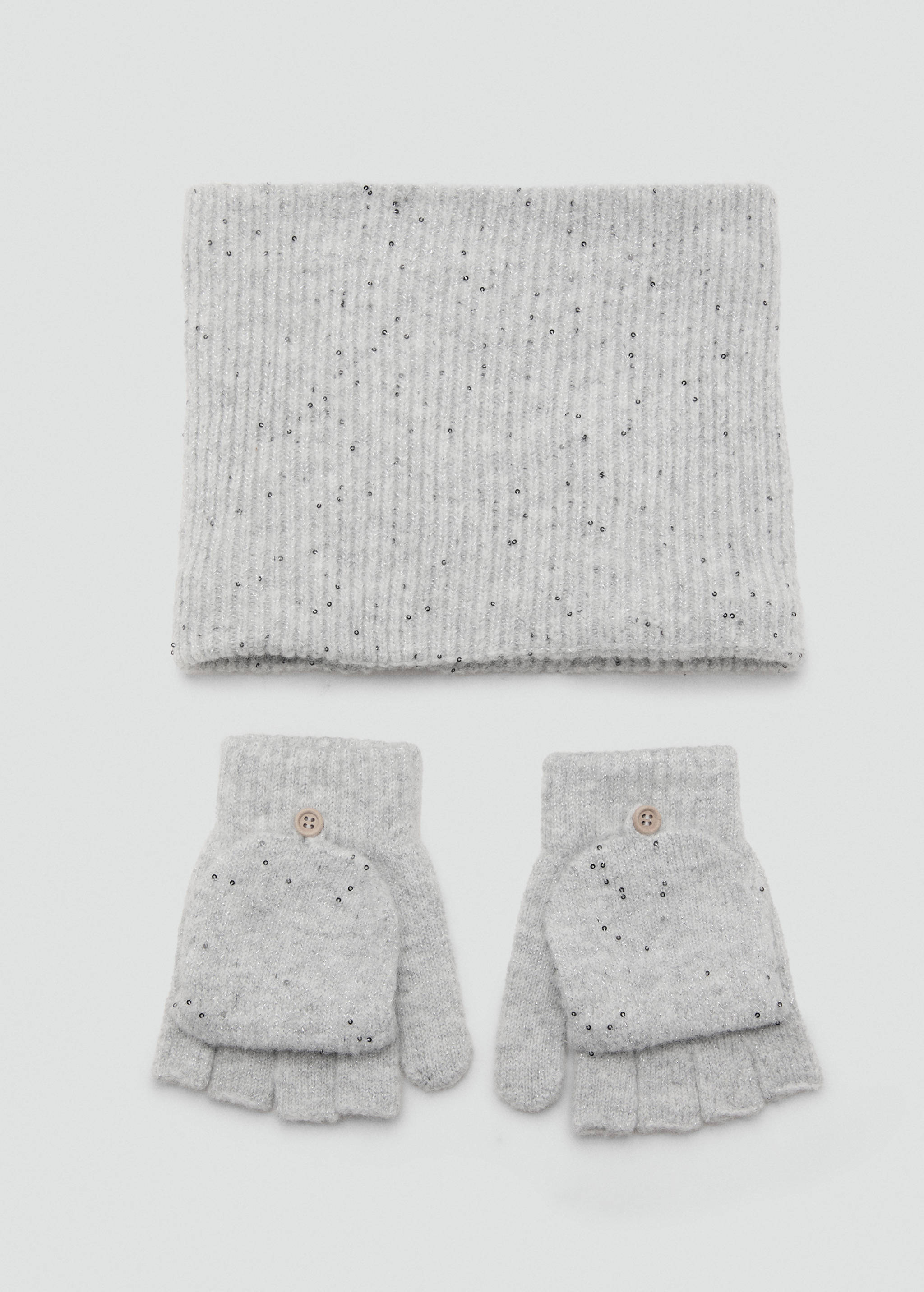 Sequin knitted gloves - Details of the article 2