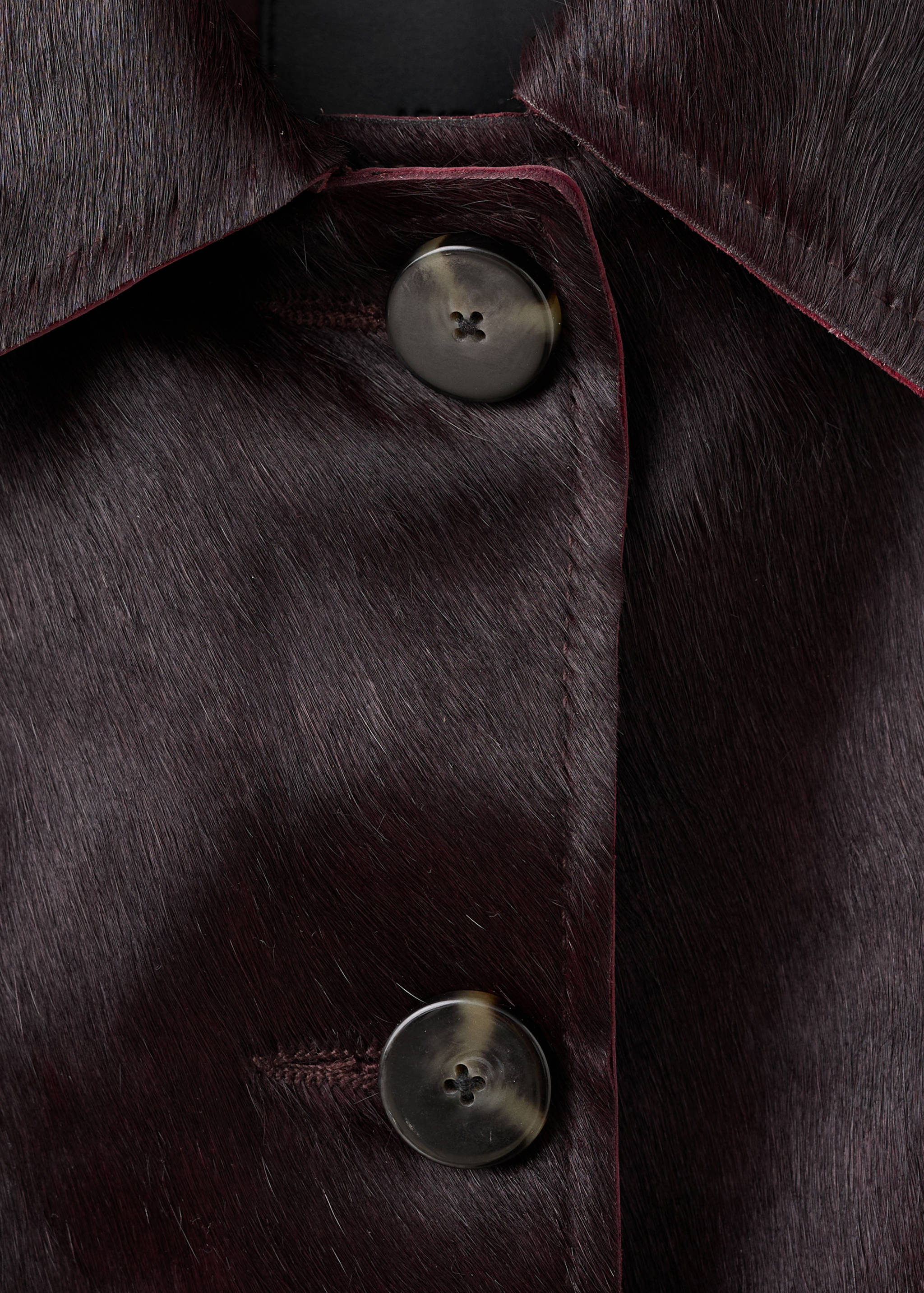 Veste en cuir et fausse fourrure à poches - Détail de l'article 8