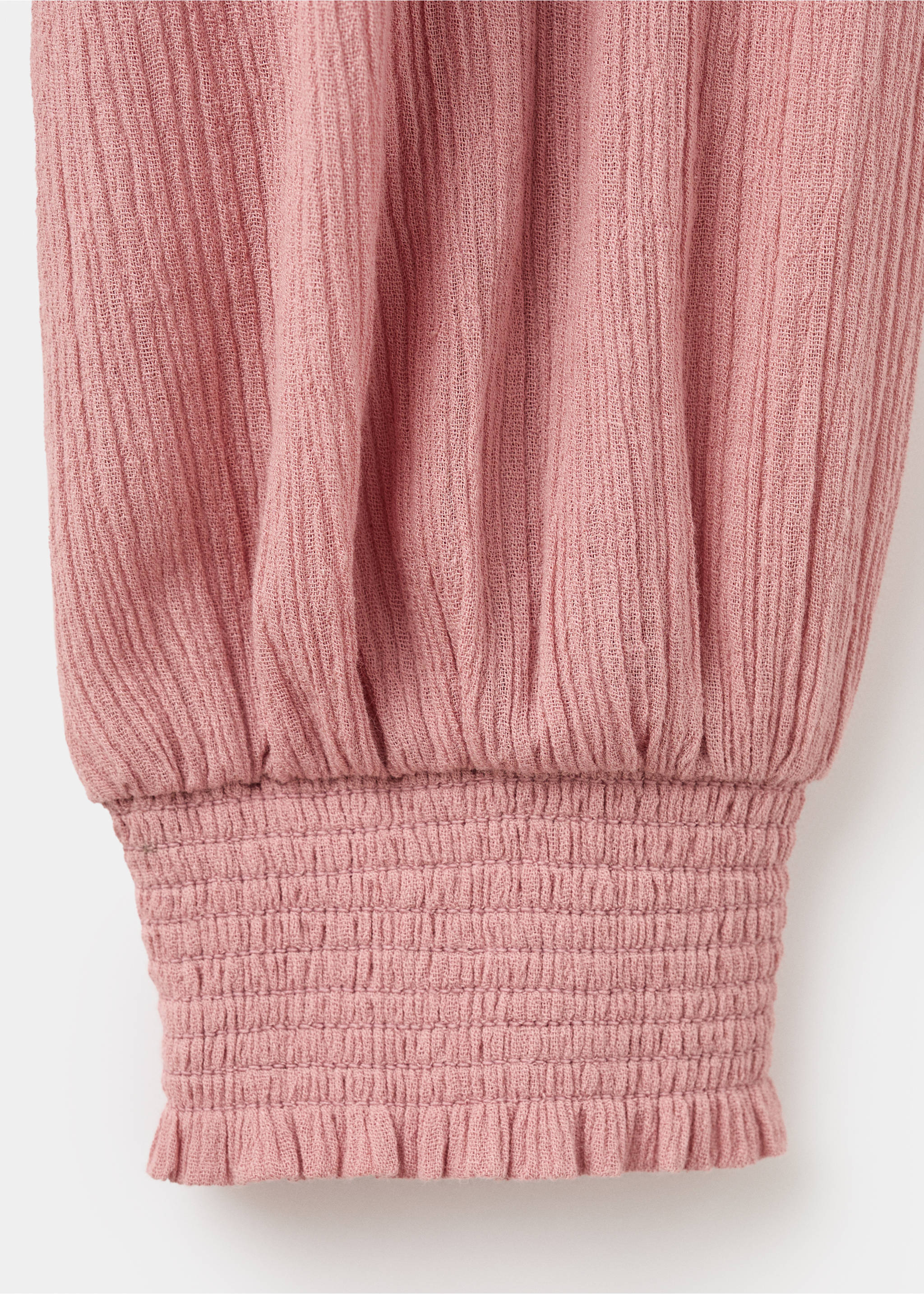 Blouse col montant froncé - Détail de l'article 8, Violet clair/pastel. Ref: 17087125-00.