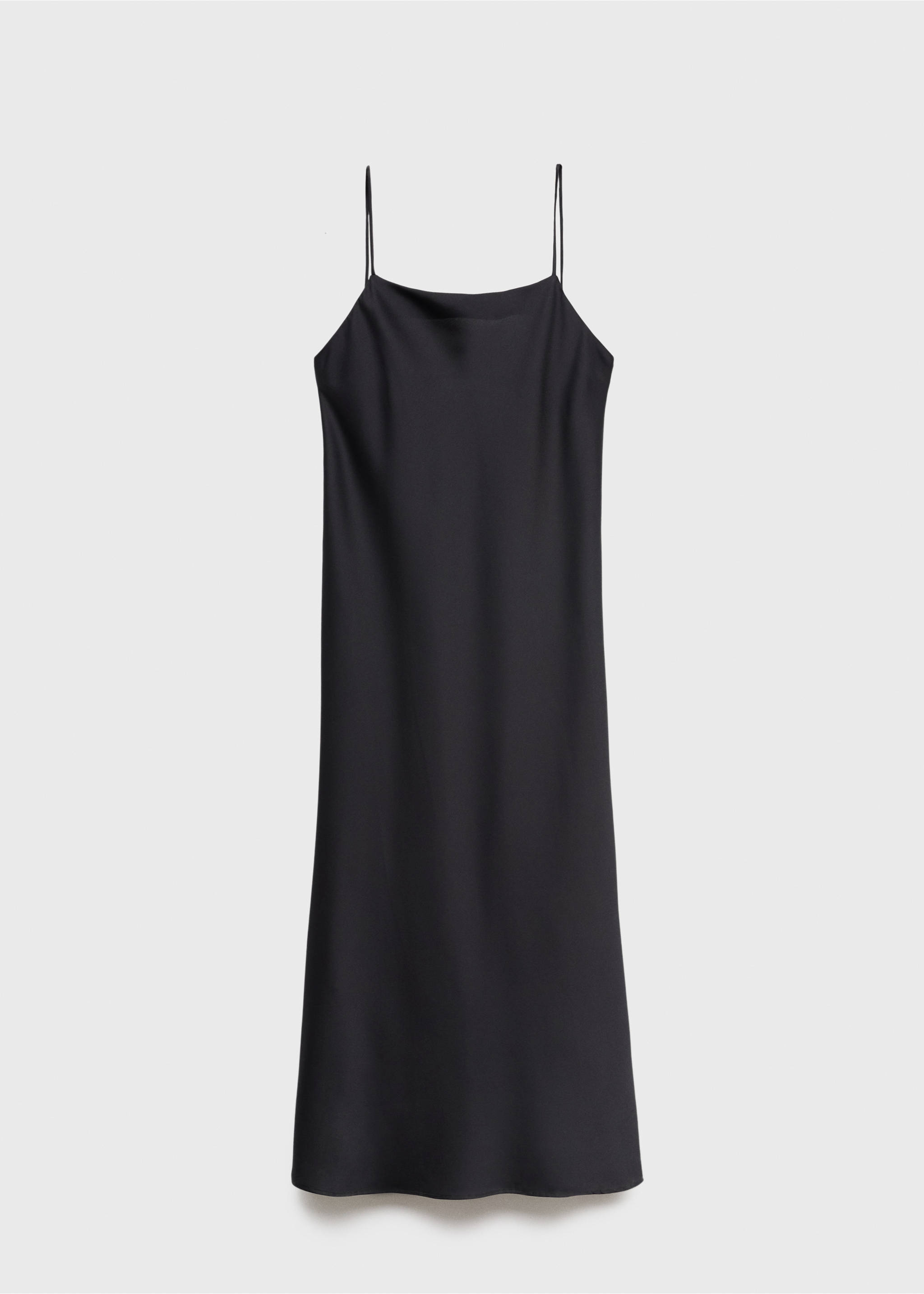 Camisón satén midi - Artículo sin modelo, Gris antracita. Ref: 17087127-00.