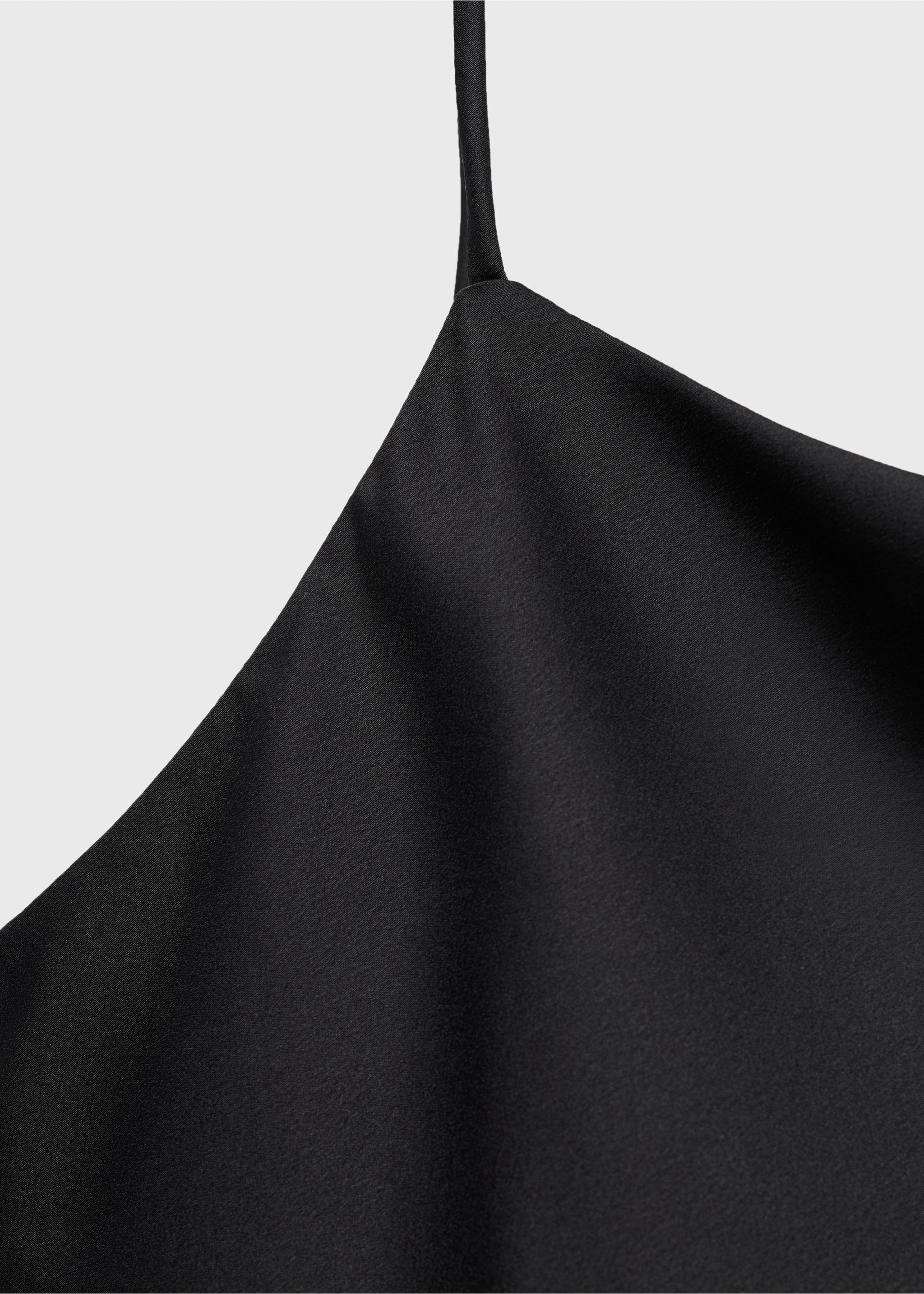 Camisón satén midi - Detalle del artículo 8, Gris antracita. Ref: 17087127-00.