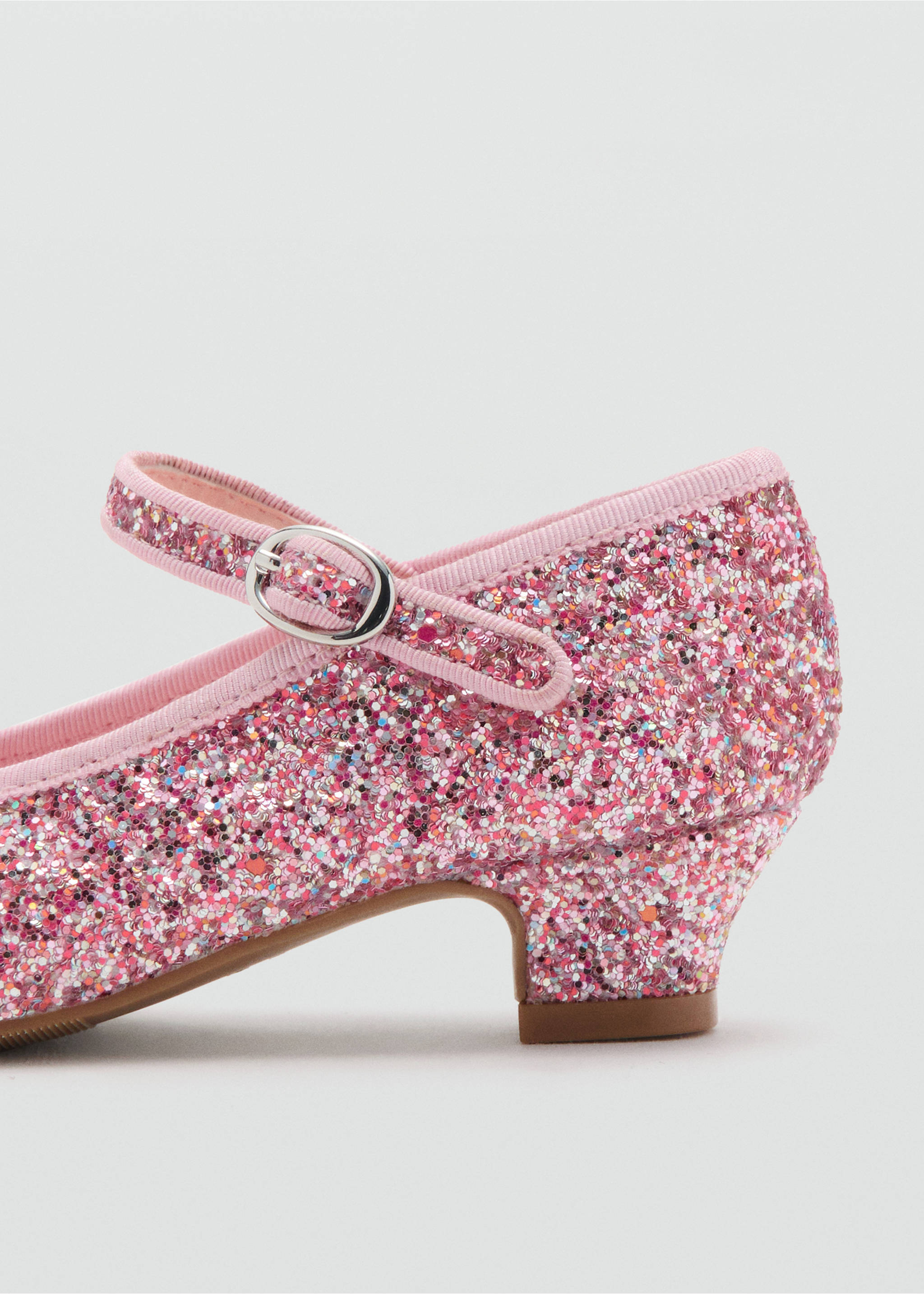Chaussures à talon paillettes - Détail de l'article 1, Rose pâle. Ref: 17087136-00.