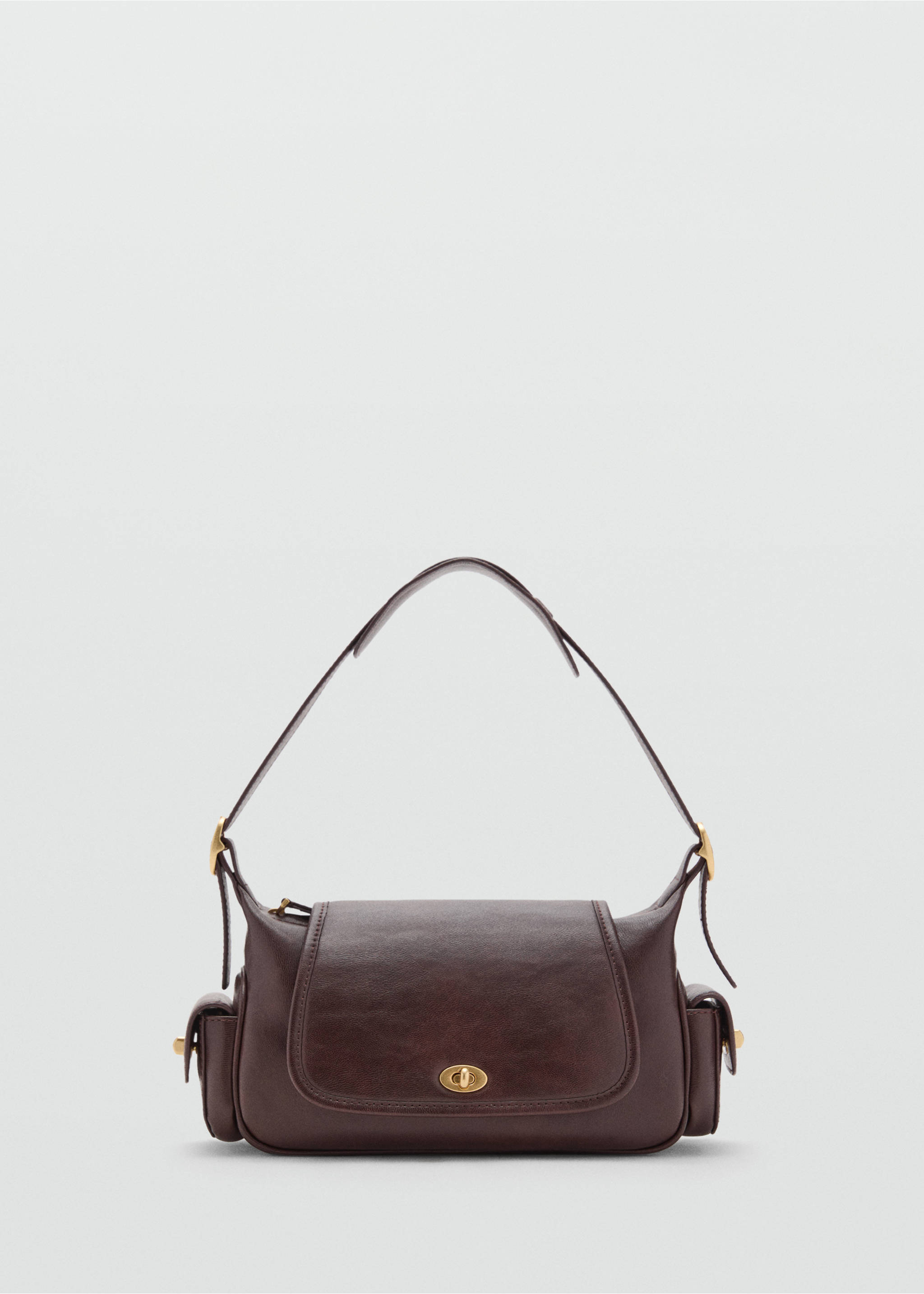Shoulder bag with pockets - Article without model, Chocolate. Ref: 17087137-00.