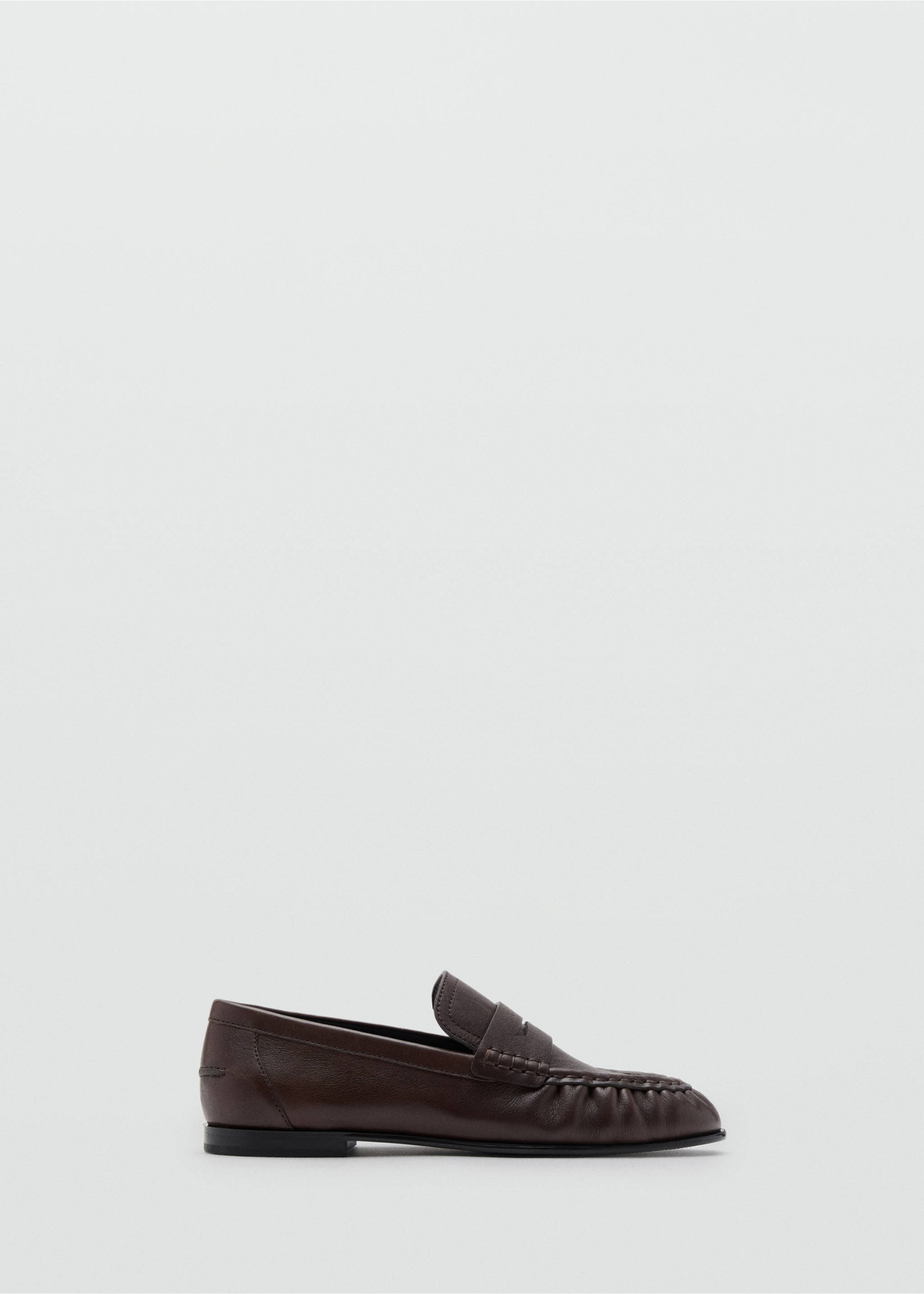 Leather penny loafers - Article without model, Chocolate. Ref: 17087138-00.