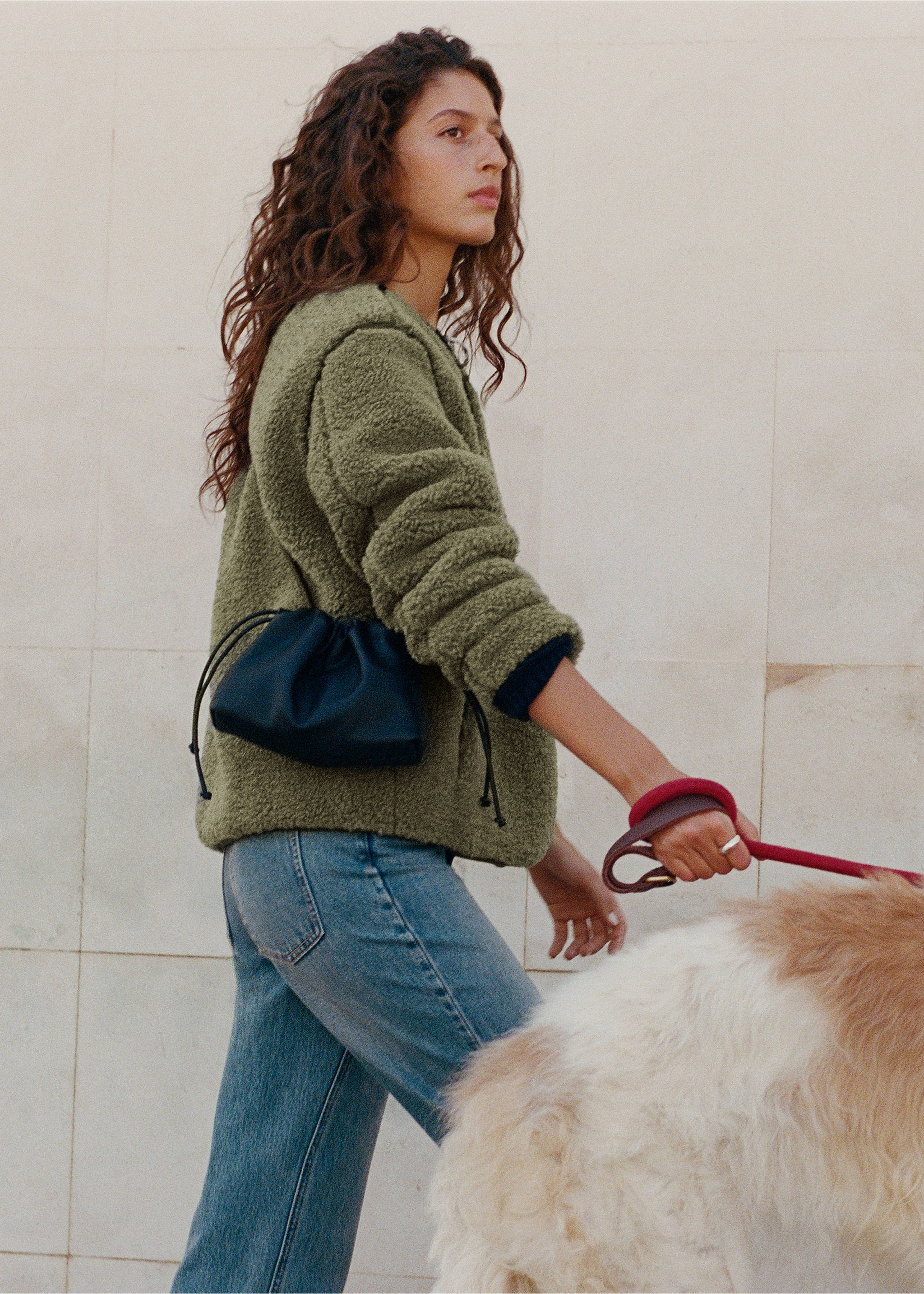 Faux-leather bucket handbag - General plane, Black. Ref: 17087772-00.